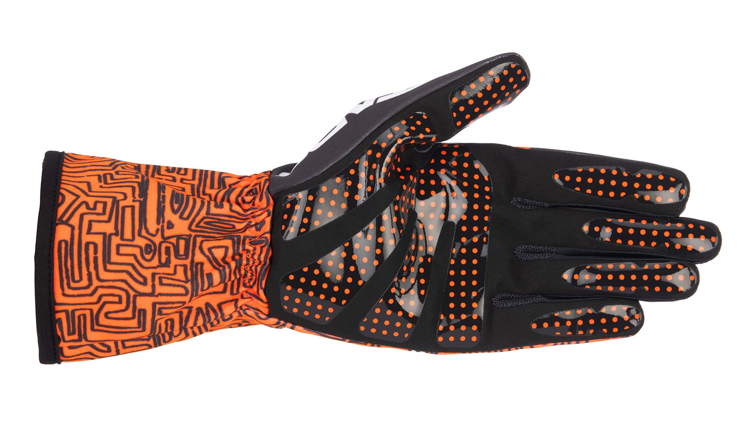 Alpinestars Tech-1 K Race v2 Vertical Karting Gloves (Large, Orange/Black)