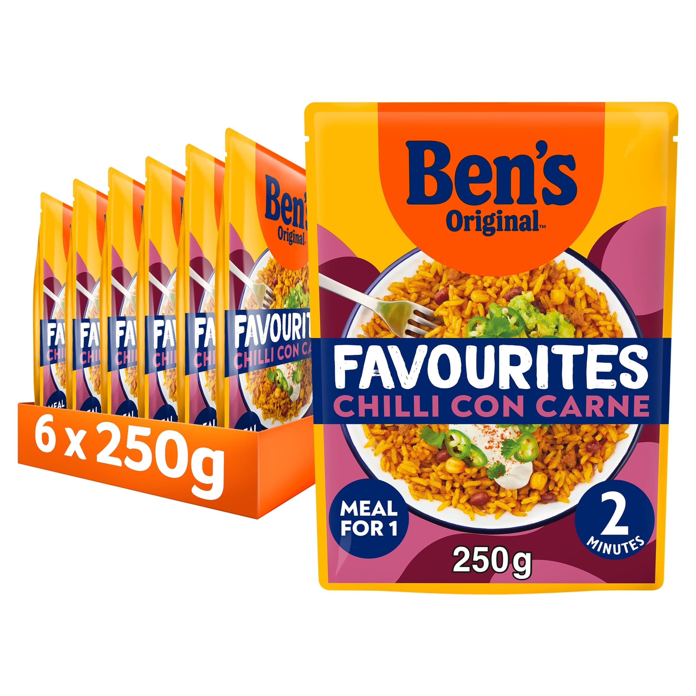 Ben's Original Favourites Chilli con Carne Minced Beef and Vegetables Pouch