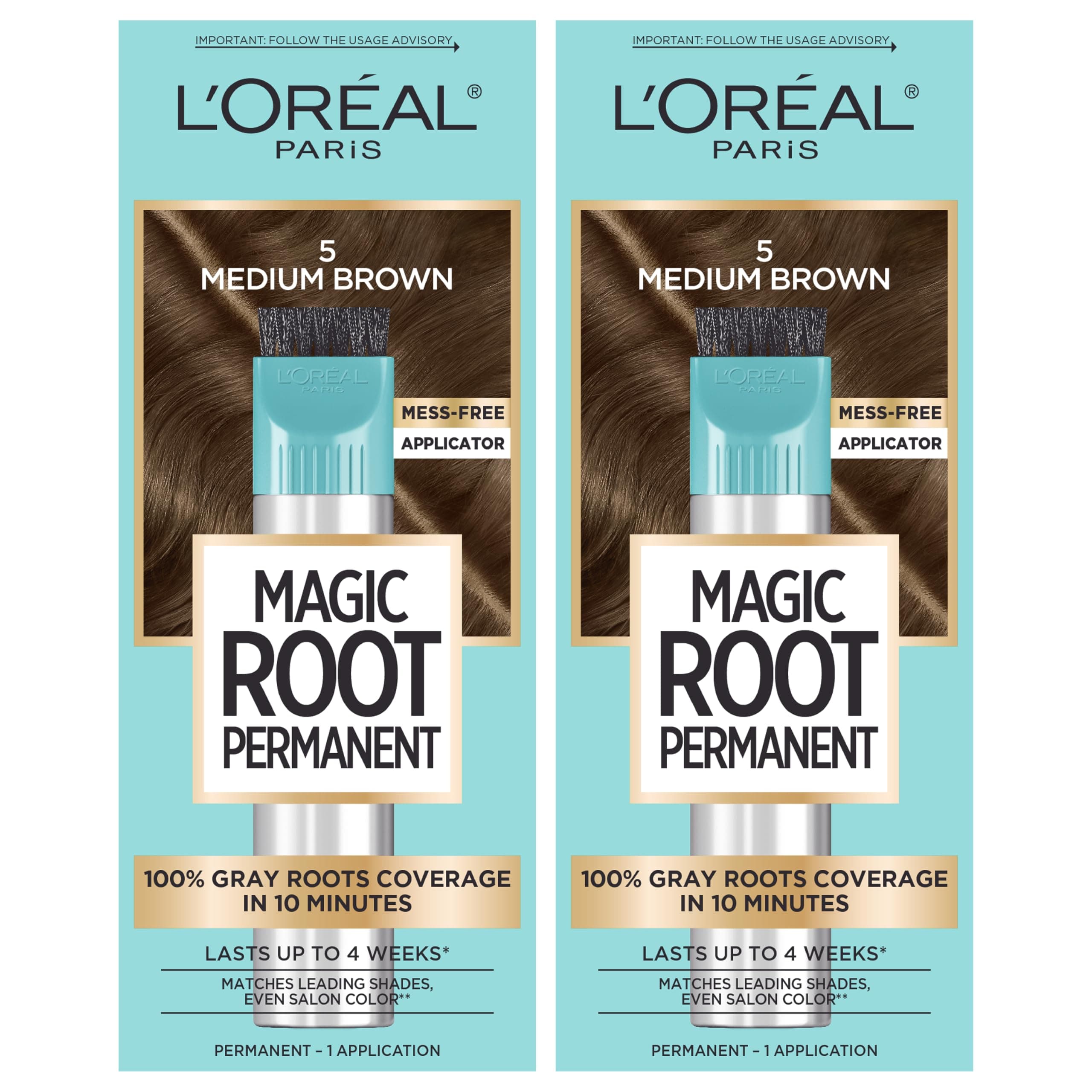 L’Oréal Paris Root Rescue Medium Brown 5 2PK