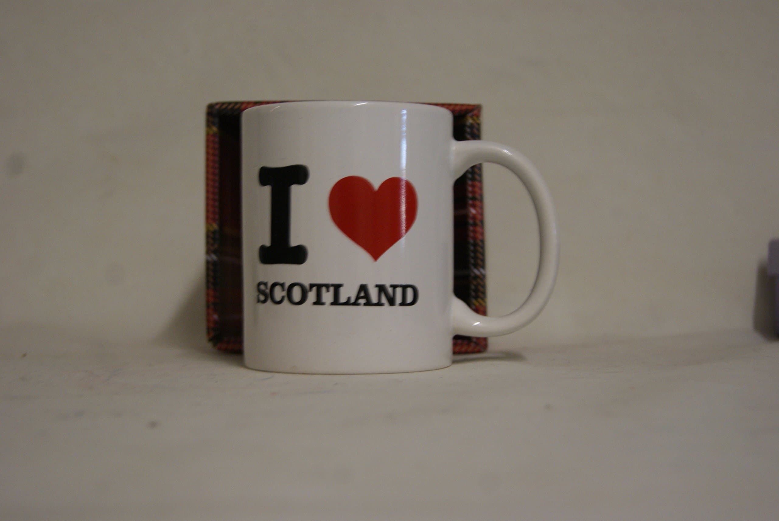 I Love Scotland Tea Coffee Mug (1x Mug) Fine Porcelain I Heart Scotland Mug