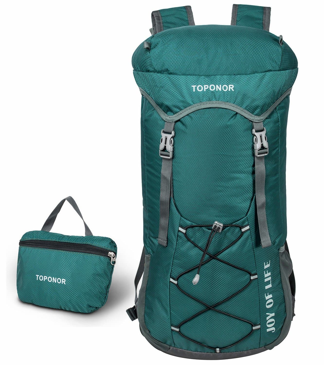 TOPONOR 45L Lightweight Packable Hiking Daypack Waterproof Travel Backpack Fits Men Women Camping - Climbing - Mountaineering - Skiing