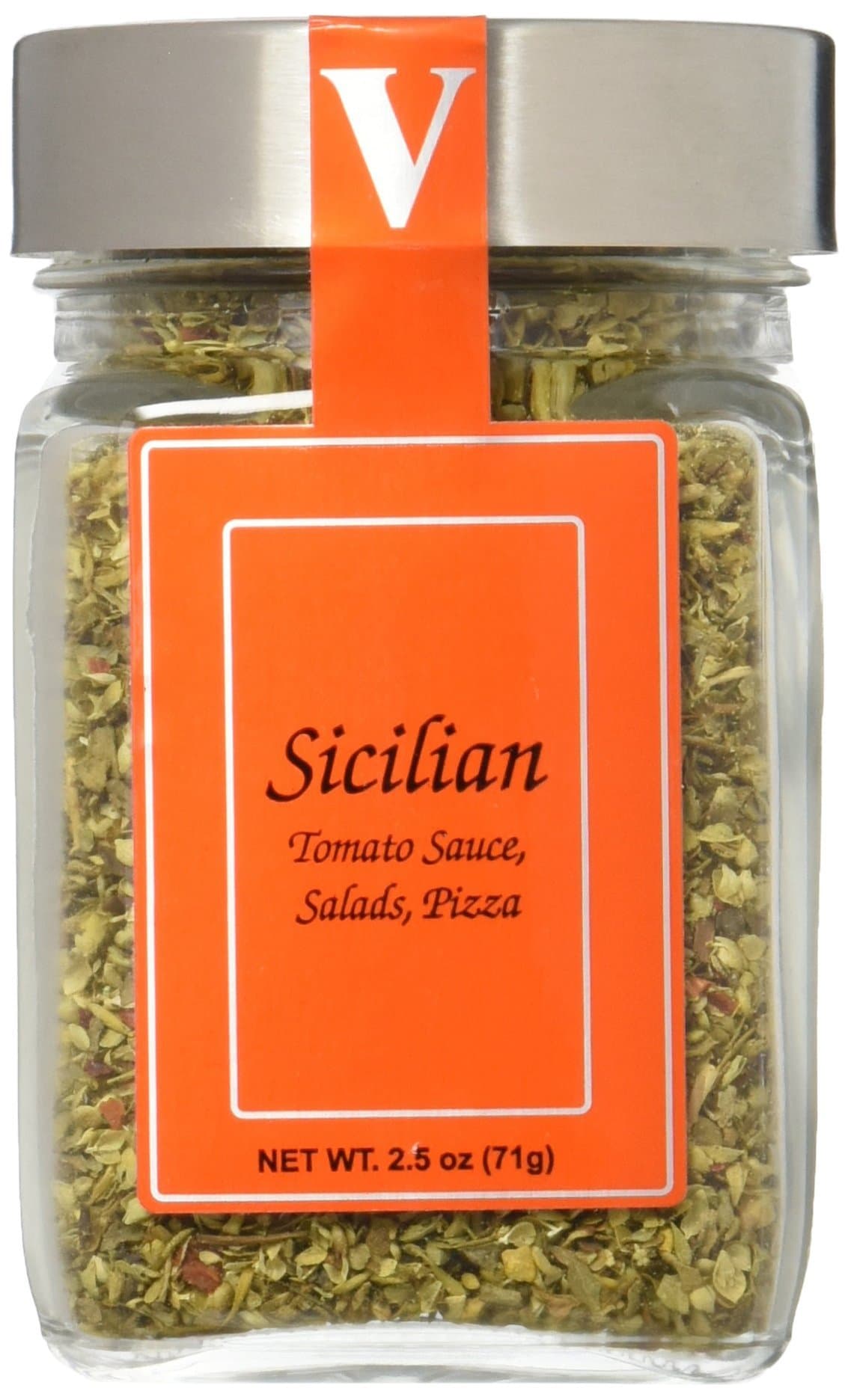 Sicilian Seasoning Blend - 2.5 oz Jar - Victoria Gourmet - Use on pizza, tomato sauce, salads, pasta fagioli - All Natural Ingredients