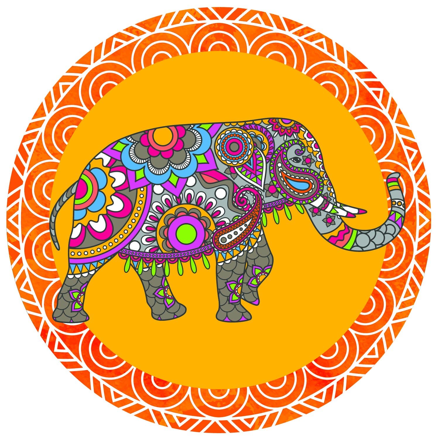 Screen Door Magnets – Twist, Click and Lock - Keep People and Pets Safe – Magnetic Screen Door Magnet Saver – Screen Door Magnet Decoration - Robbins Aria (Indian Elephant)