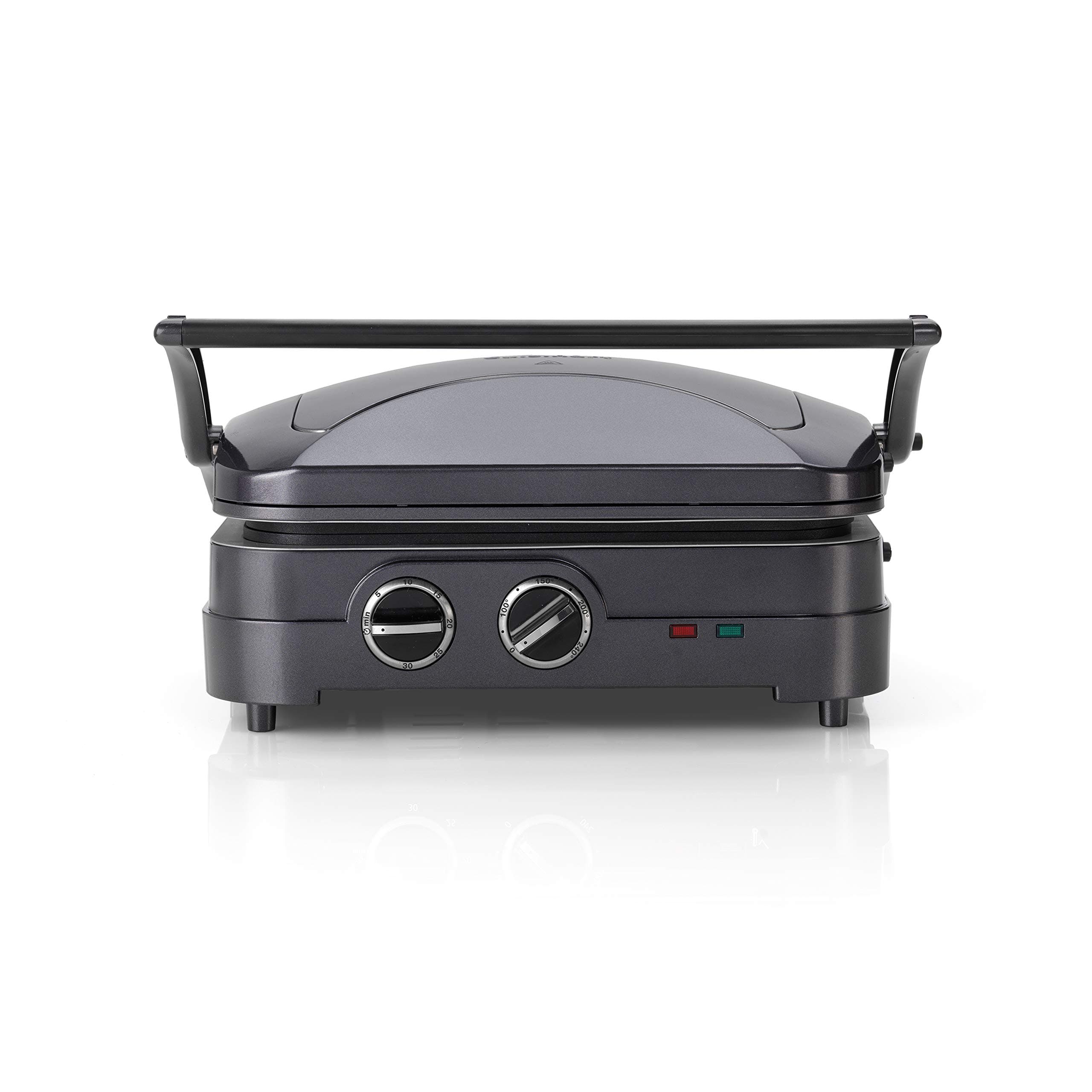 Cuisinart Style Collection GR47BU Non-Stick Griddle and Grill Removable Plate Midnight Grey