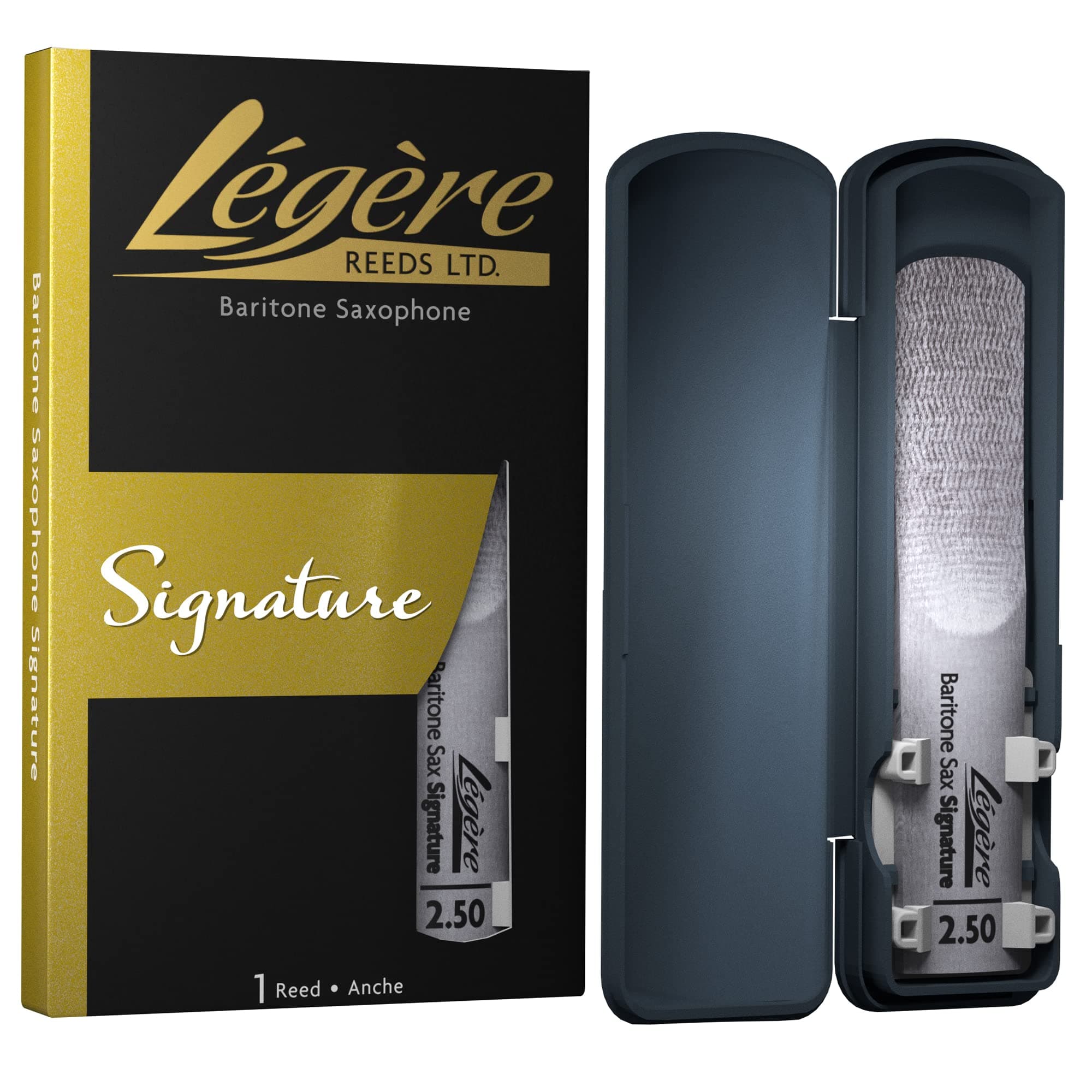 Légère Reeds - Baritone Saxophone Reed, Signature, Strength 2.50 (BSG2.50) - Premium Synthetic Woodwind Reed