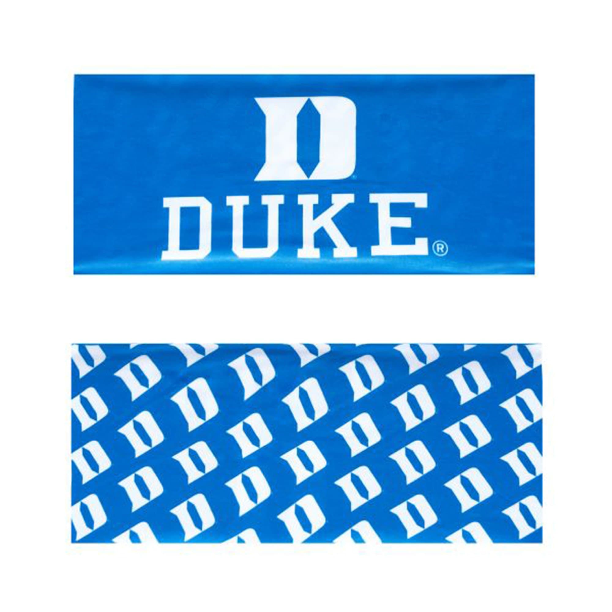 NCAA Duke Blue Devils Reversible Team Color Wide Headband, Blue/White