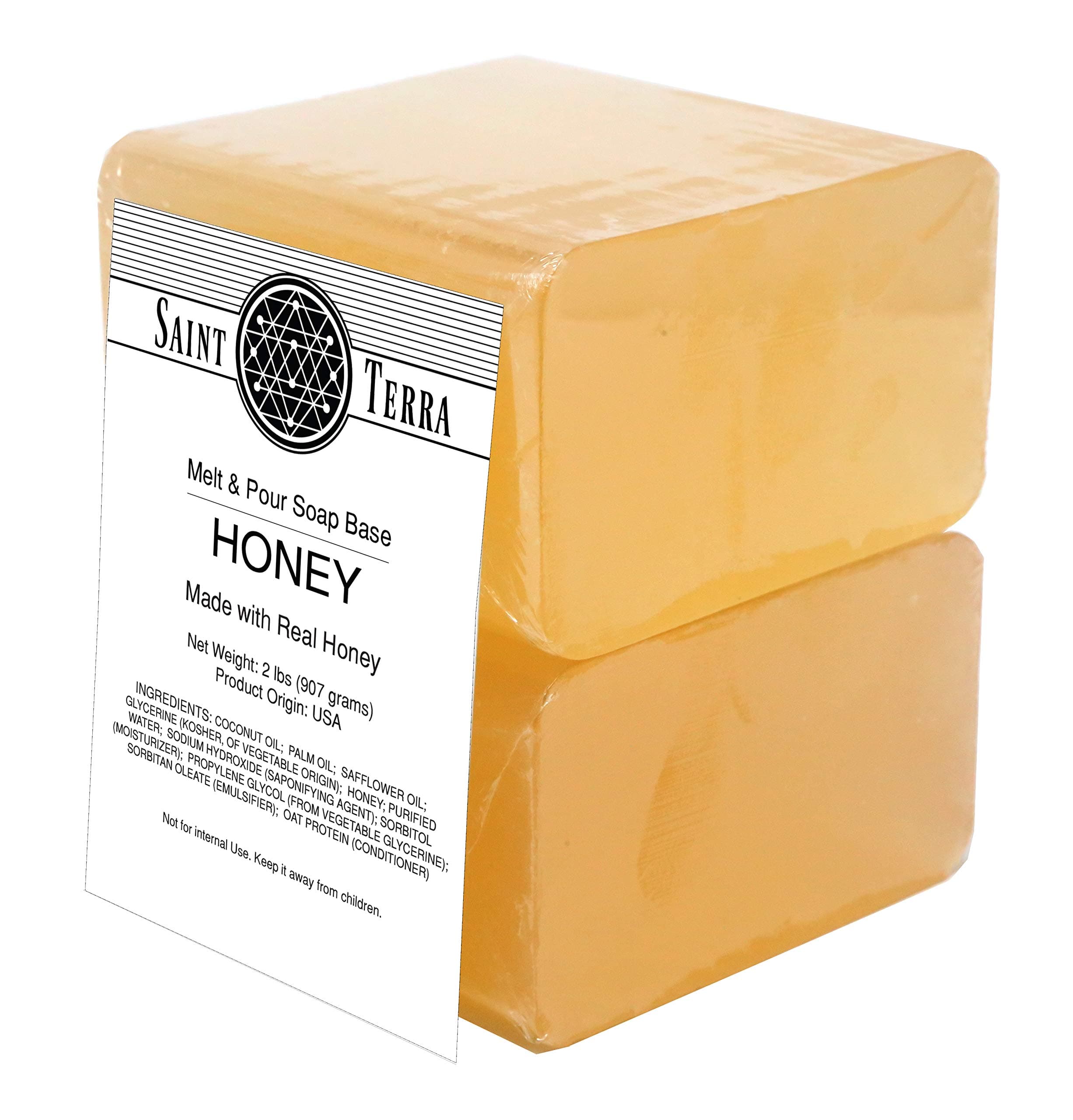 Saint Terra - Honey Melt & Pour Soap Base, 2 Pounds
