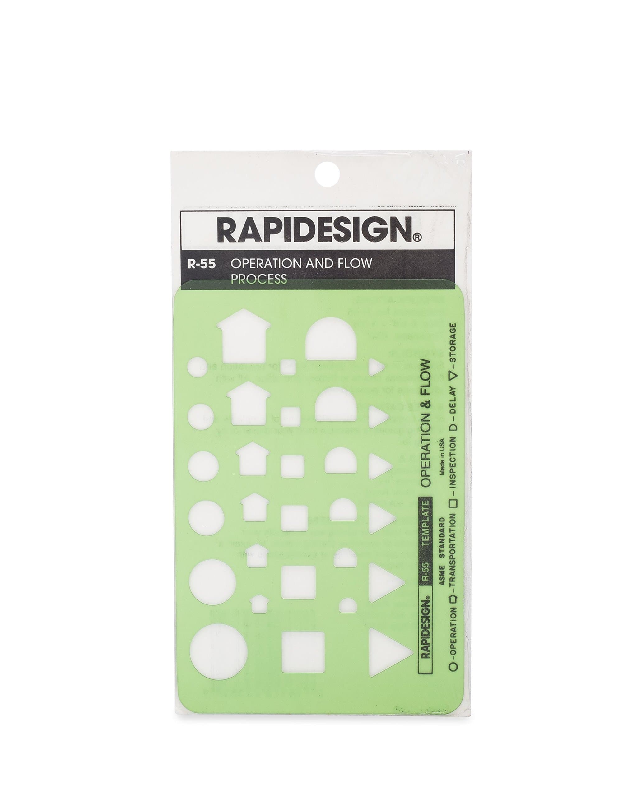 Rapidesign Operation and Flow Process Template, 1 Each (R55)