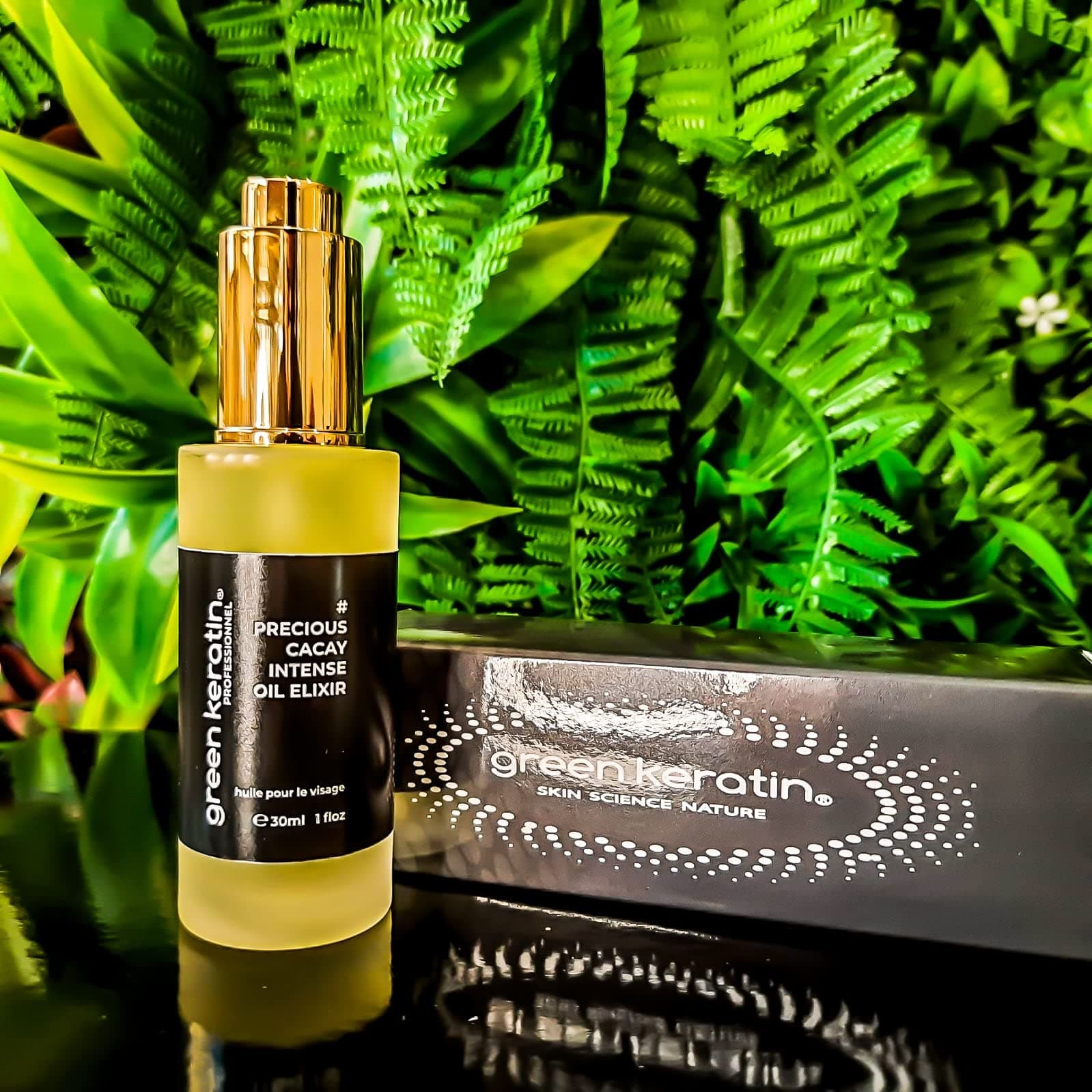 Green Keratin - Precious Cacay INTENSE Facial Oil Night Elixir, 30ml