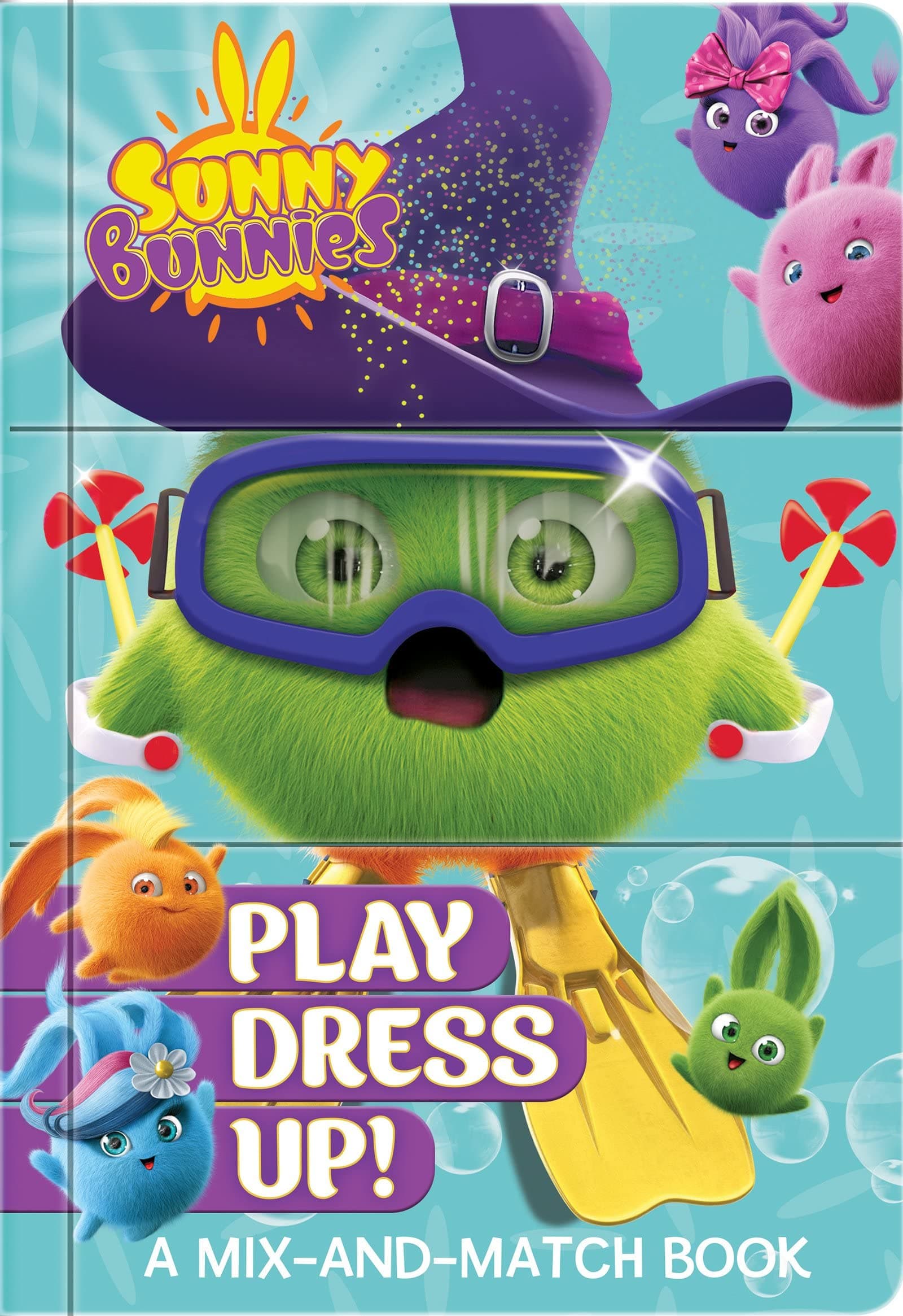 Sunny Bunnies Play Dress Up! – Mix-and-Match Board Book for Kids Ages 2–5 | Lift-the-Flap, Creative Play, Costume Fun: A Mix-and-Match Book