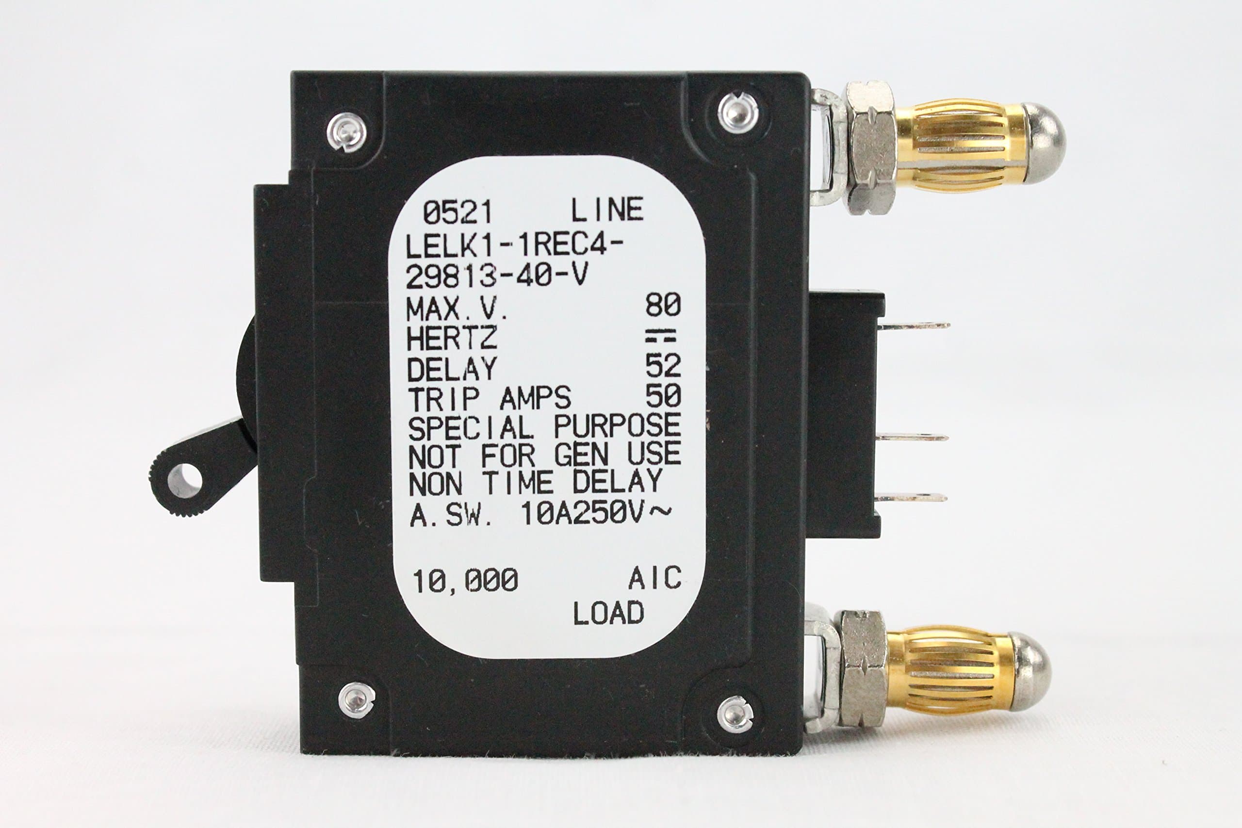 40 AMP DC BREAKER BULLET LELK1-1REC4-29813-40-V TELECT P/N 090-0052-0040