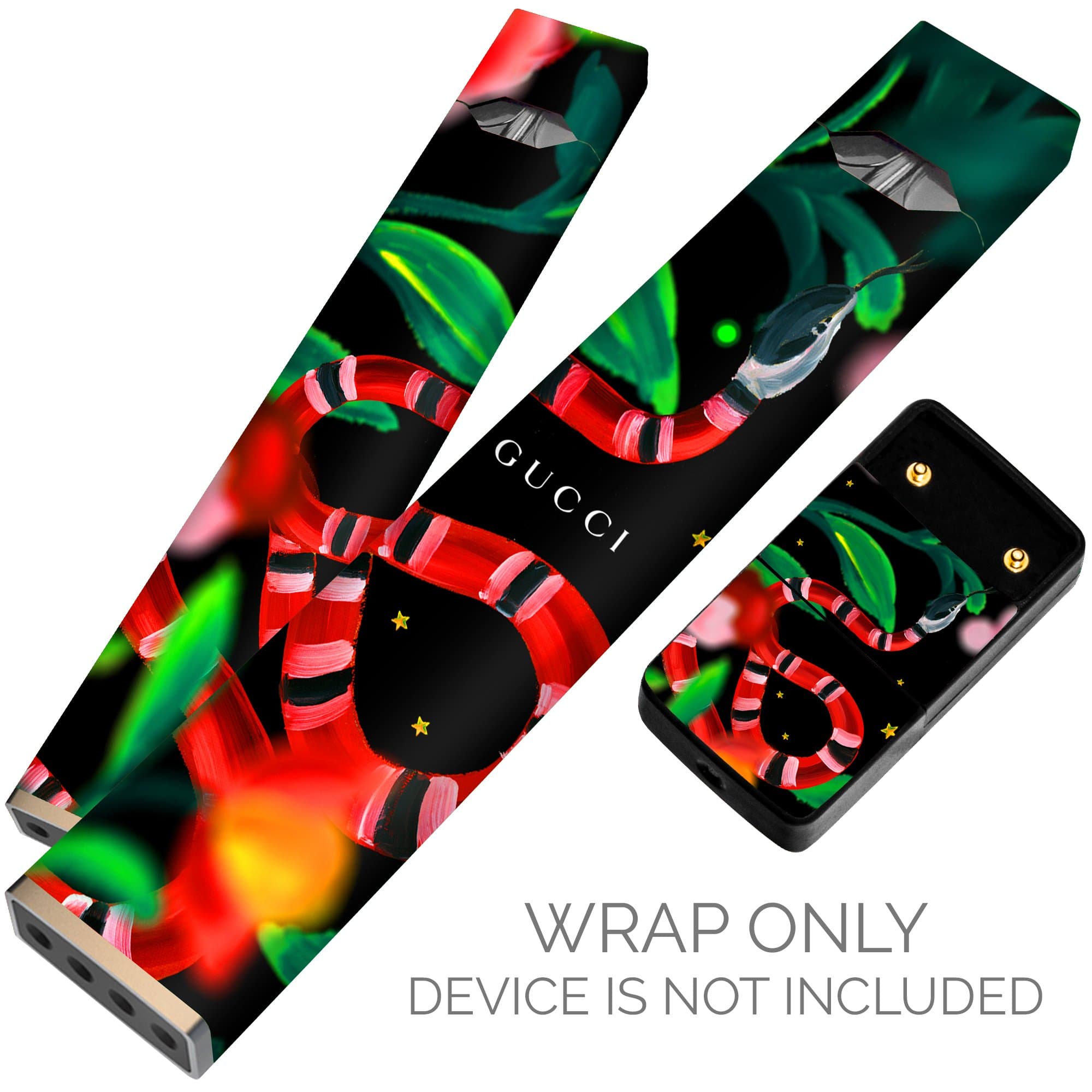 Original Skin Decal for PAX JUUL (Wrap Only, Device Is Not Included) - Protective Sticker (Gucci Snake)