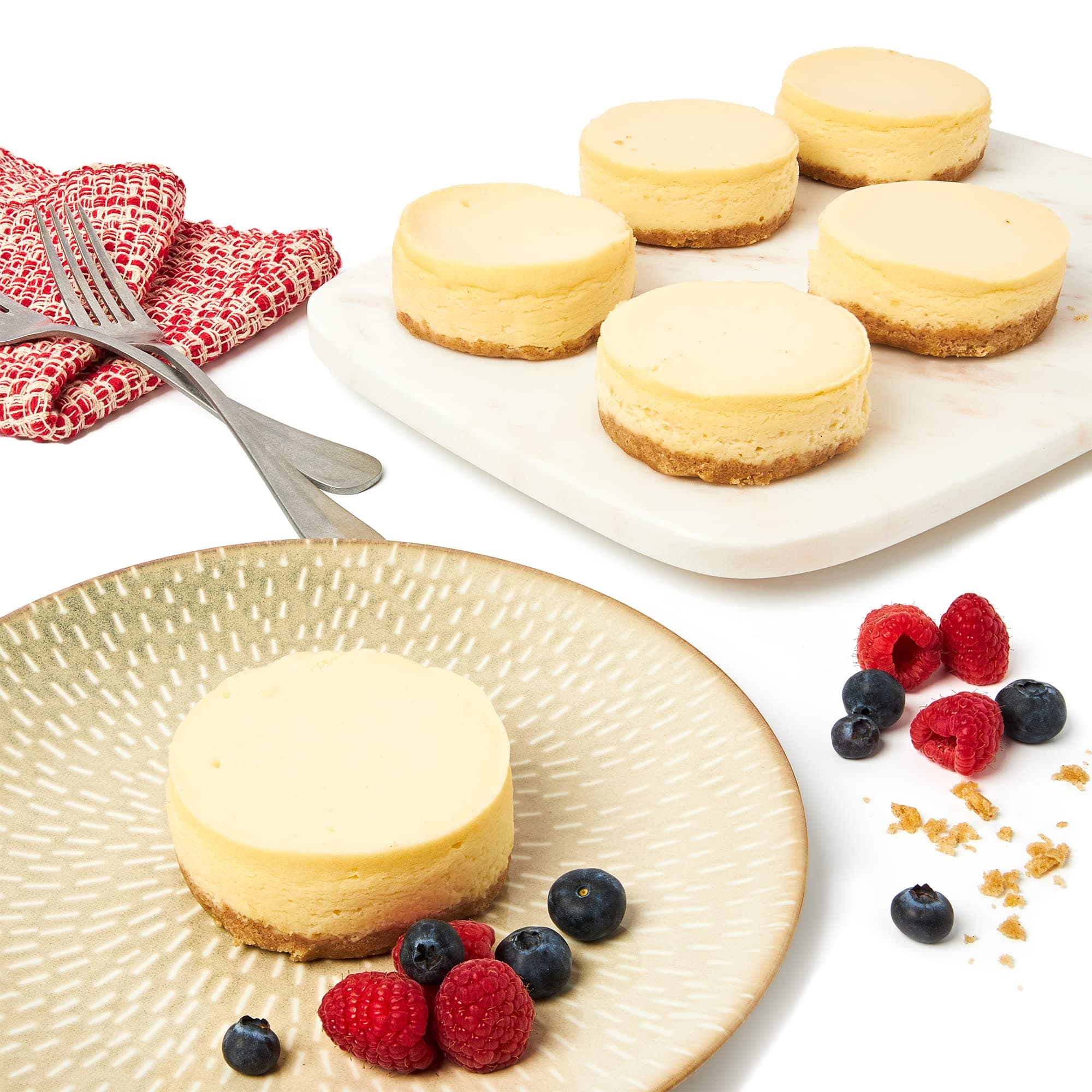 David’s Cookies Cheesecakes – Creamy, Classic Bakery Dessert Perfect for Any Occasion – Great Gift Idea for Women, Men, and Kids for Delivery – New York Mini (6 pcs)