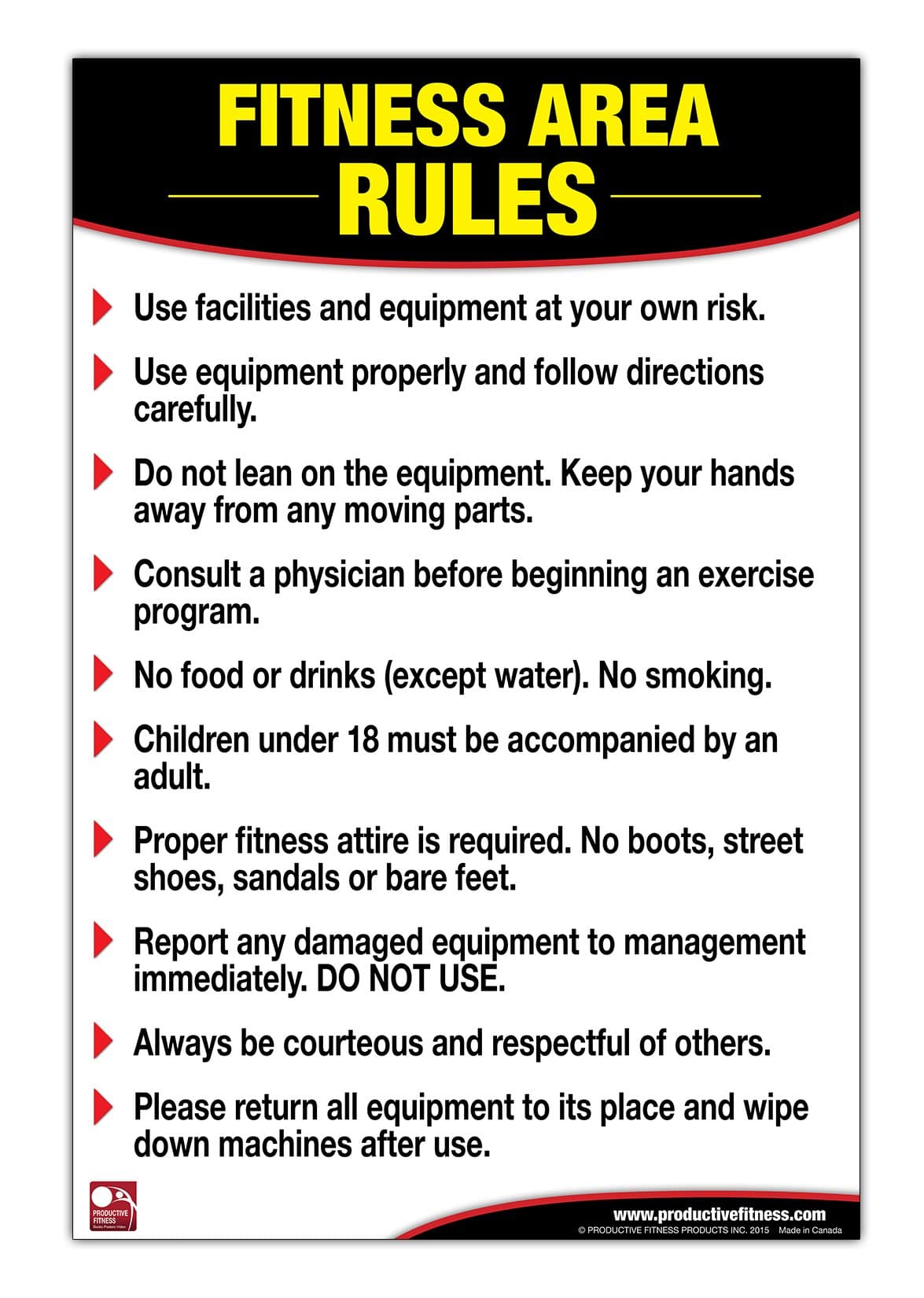 Fitness Area Rules Poster/Chart: Gym Safety Rules Poster, Rules Chart, Weight Room Guidelines, Gym Rules, Guidelines for Gym Poster, Gym Etiquette Chart Map – February 1, 2015