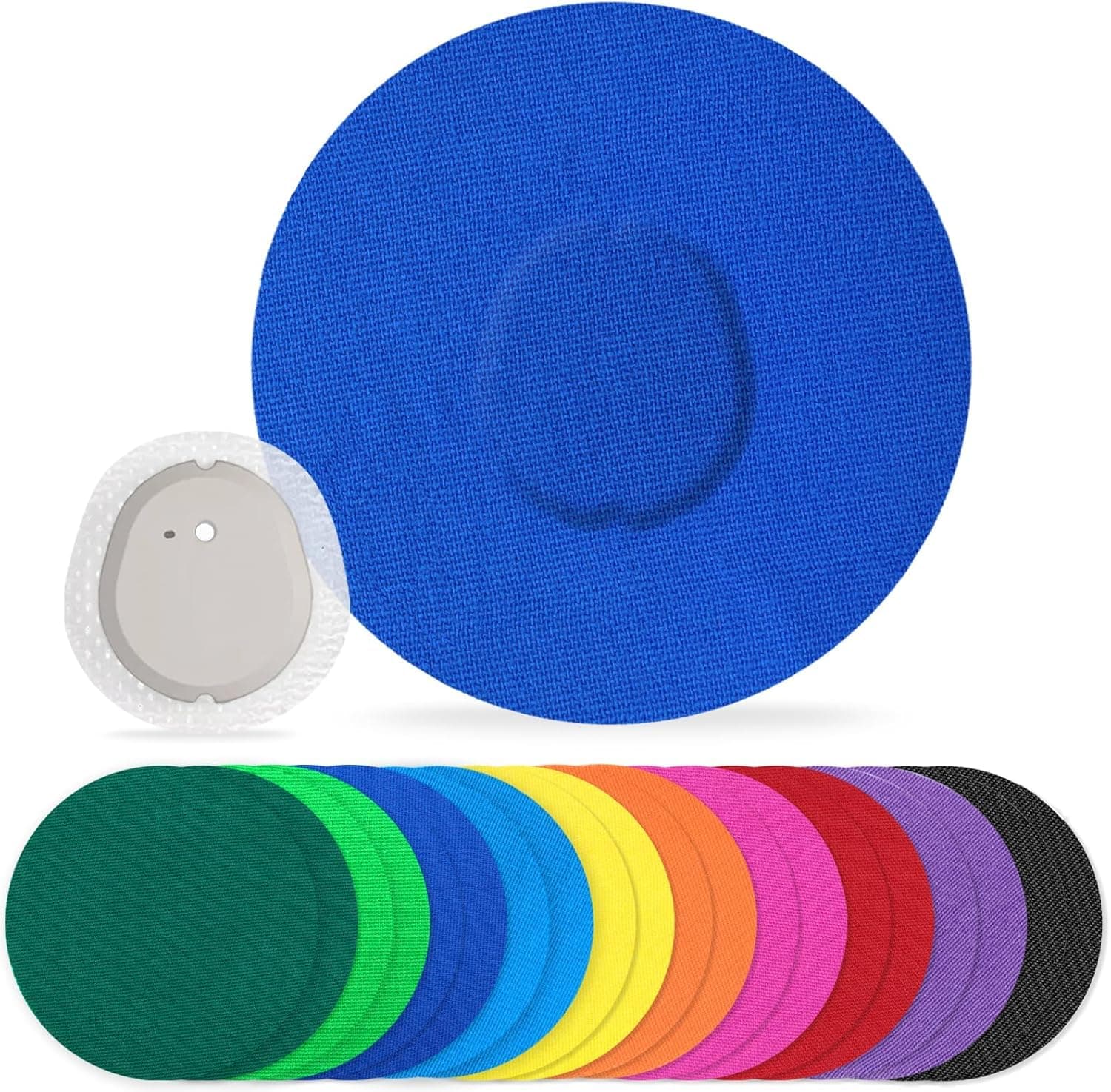 G7 Adhesive Patches Waterproof 20Pack G7 Overpatch Flexible CGM Tape Non-Glue Central Full Cover Hypoallergenic & Latex-Free Stelo Patch Overlay for 10 Days Long Stay, Multi-Colored