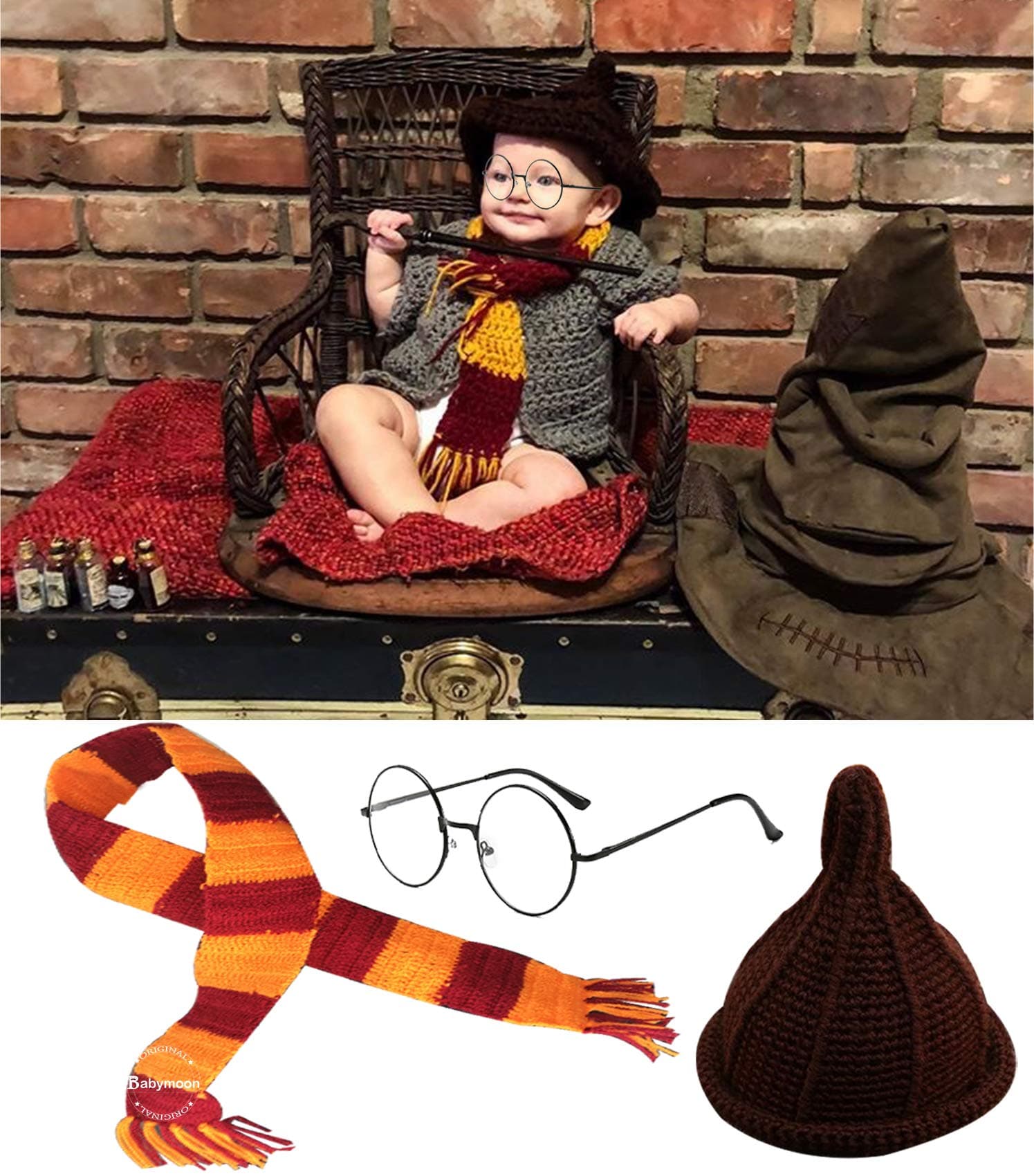 BabyMoon (Set of 3 NewBorn Photography Props Baby Photoshoot Props Costume Baby Props for Photoshoot