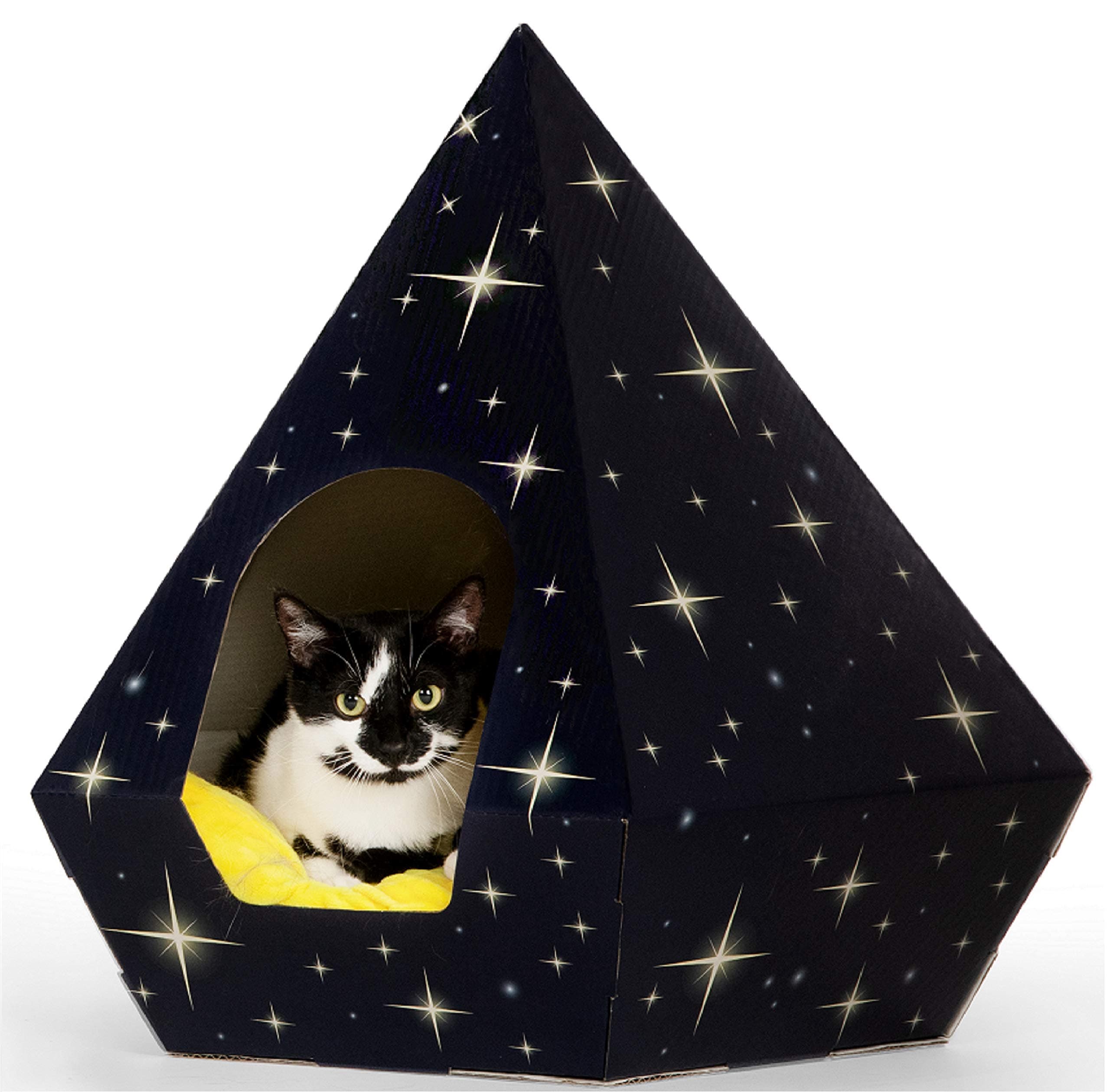 Troppipets Eco-Friendly Cat Bed Teepee Very Sturdy Fits Large Rabbit And Cat At Any Size | Pillow Not Included