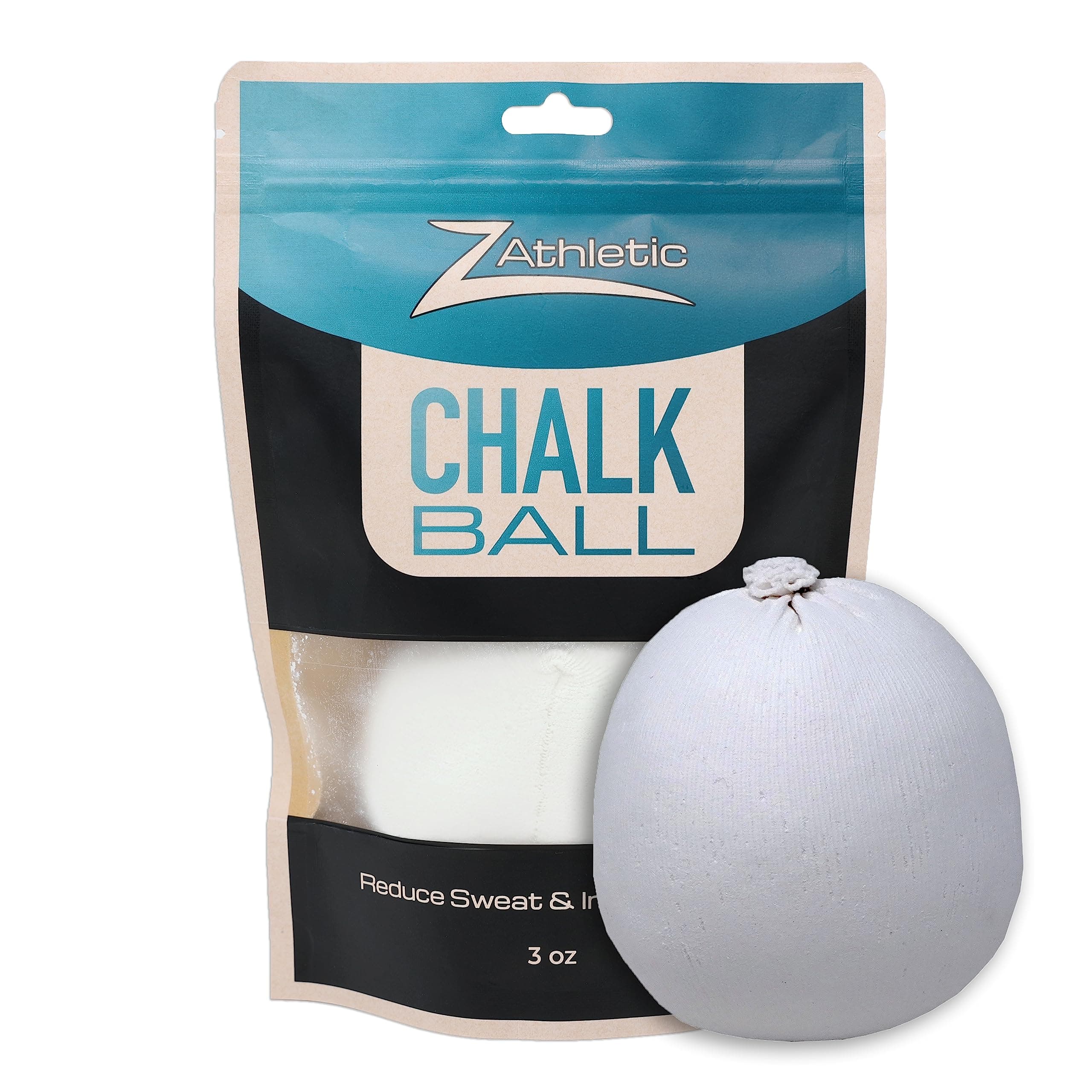 Z Athletic Gym Chalk Ball for Rock Climbing, Gymnastics, and Weightlifting