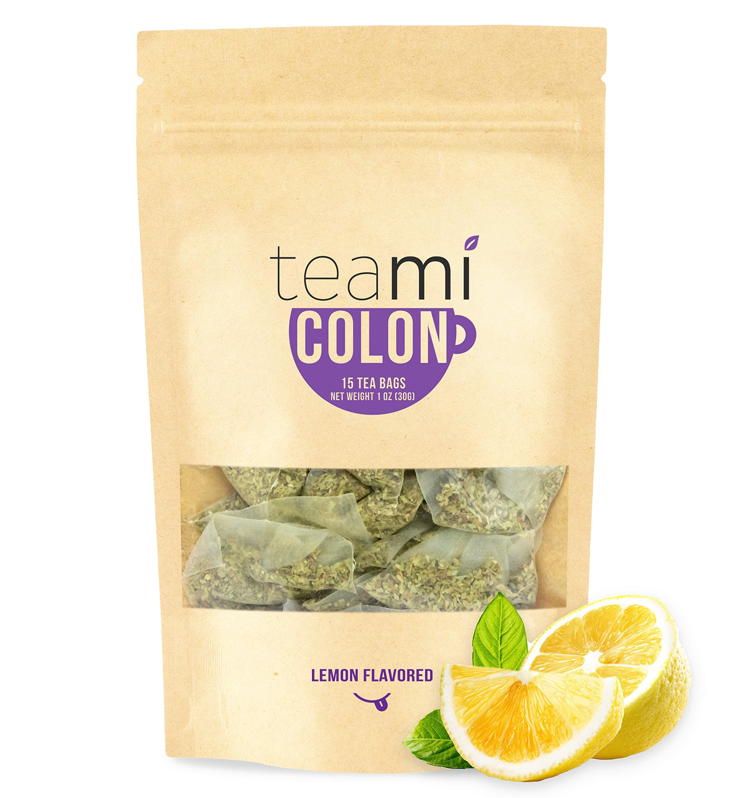 Teami® Colon Cleanse and Detox Tea | All Natural Cleanse tea for Men & Women | 30 Day Supply, 15 Tea Bags (Lemon)
