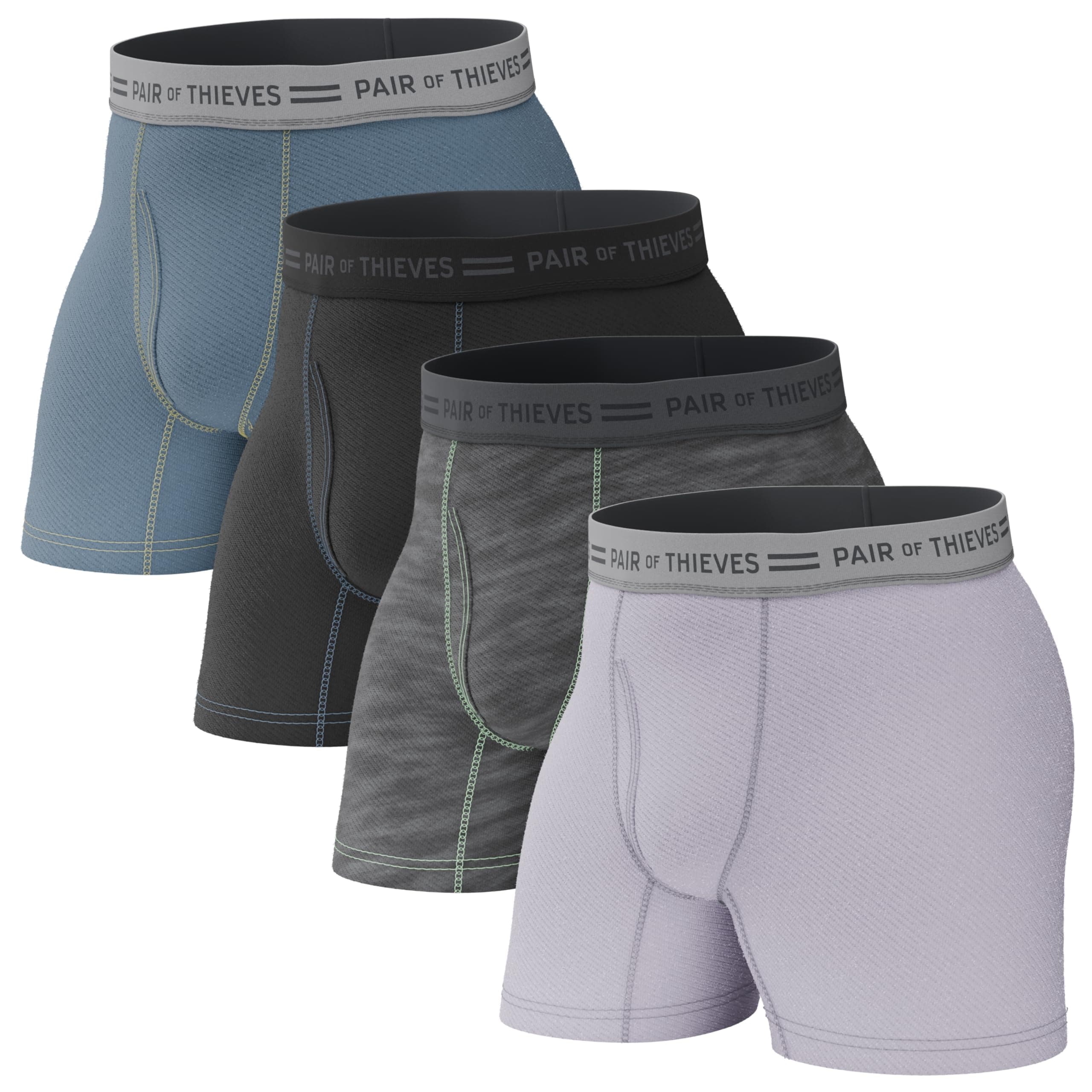 Pair of Thieves Men Every Day Kit Boxer Briefs | Underwear for Men | Soft, Tagless, Cotton Spandex Blend | Moisture Wicking