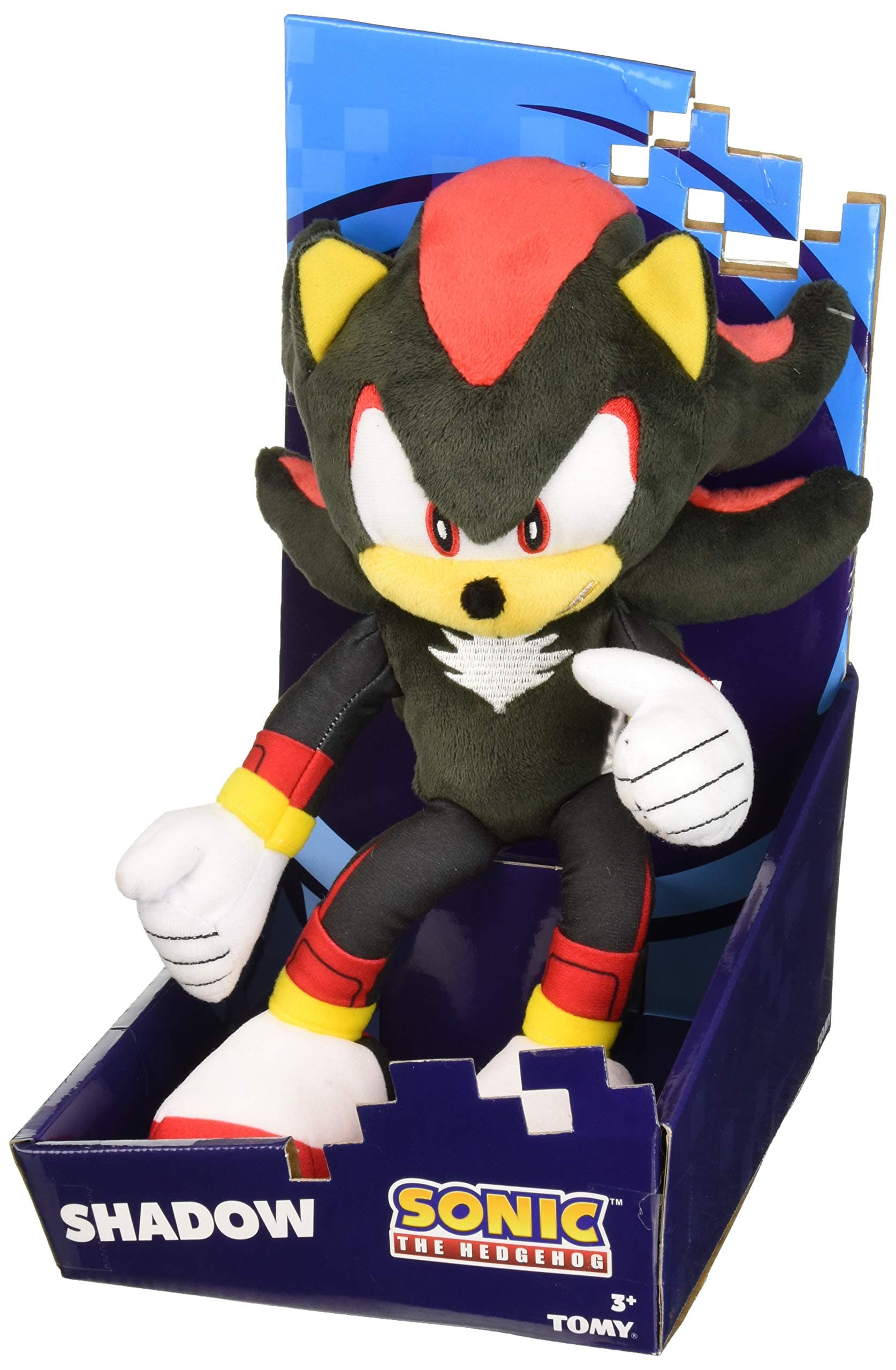 Sonic Modern Shadow Plush Character, Black/Yellow/Red