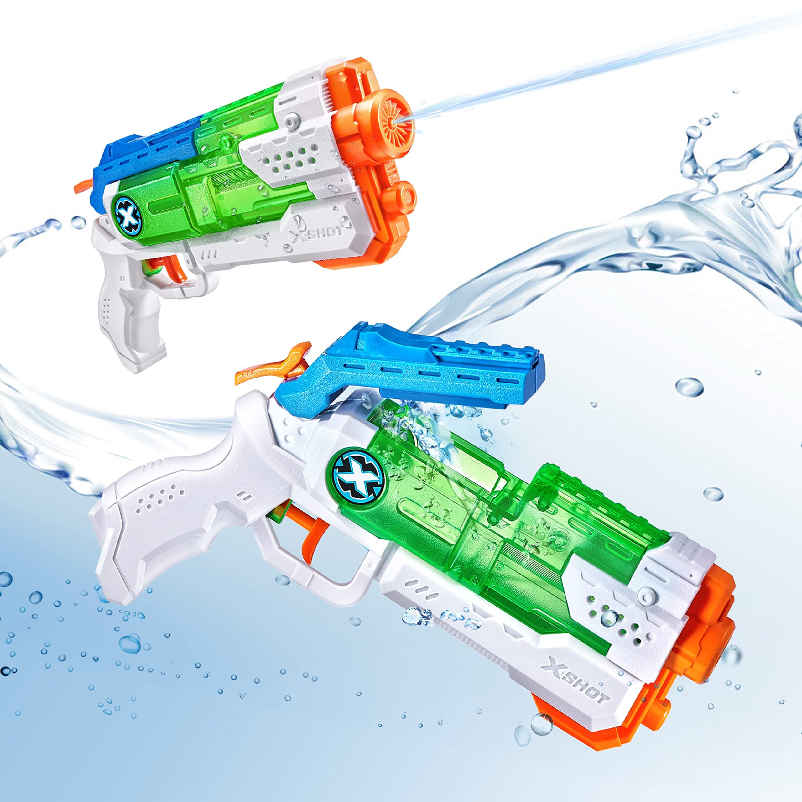 Water Warfare Micro Fast-Fill Water Blaster (2 Pack) by ZURU with Struggle Free Packaging, Summer Watergun, XSHOT Water Toys, 2 Blasters Total, Fills with Water in just 1 Second! (2 Pack)