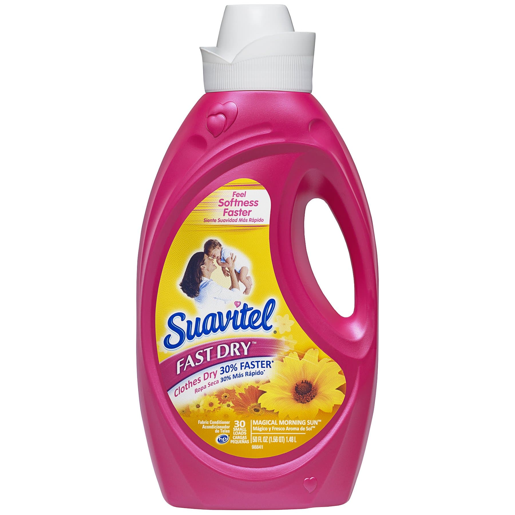 Suavitel 139012 Fast Dry Morning Sun Fabric Softener, 50 fl oz Bottle (Pack of 6)