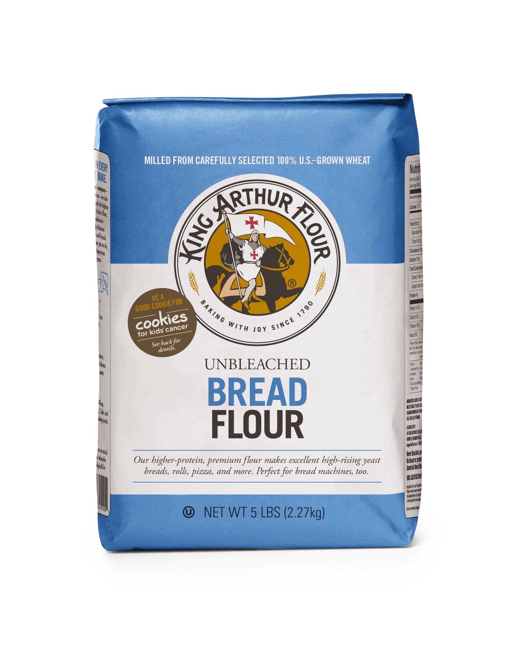 King Arthur Unbleached Bread Flour, 5-pounds (Pack of 4)