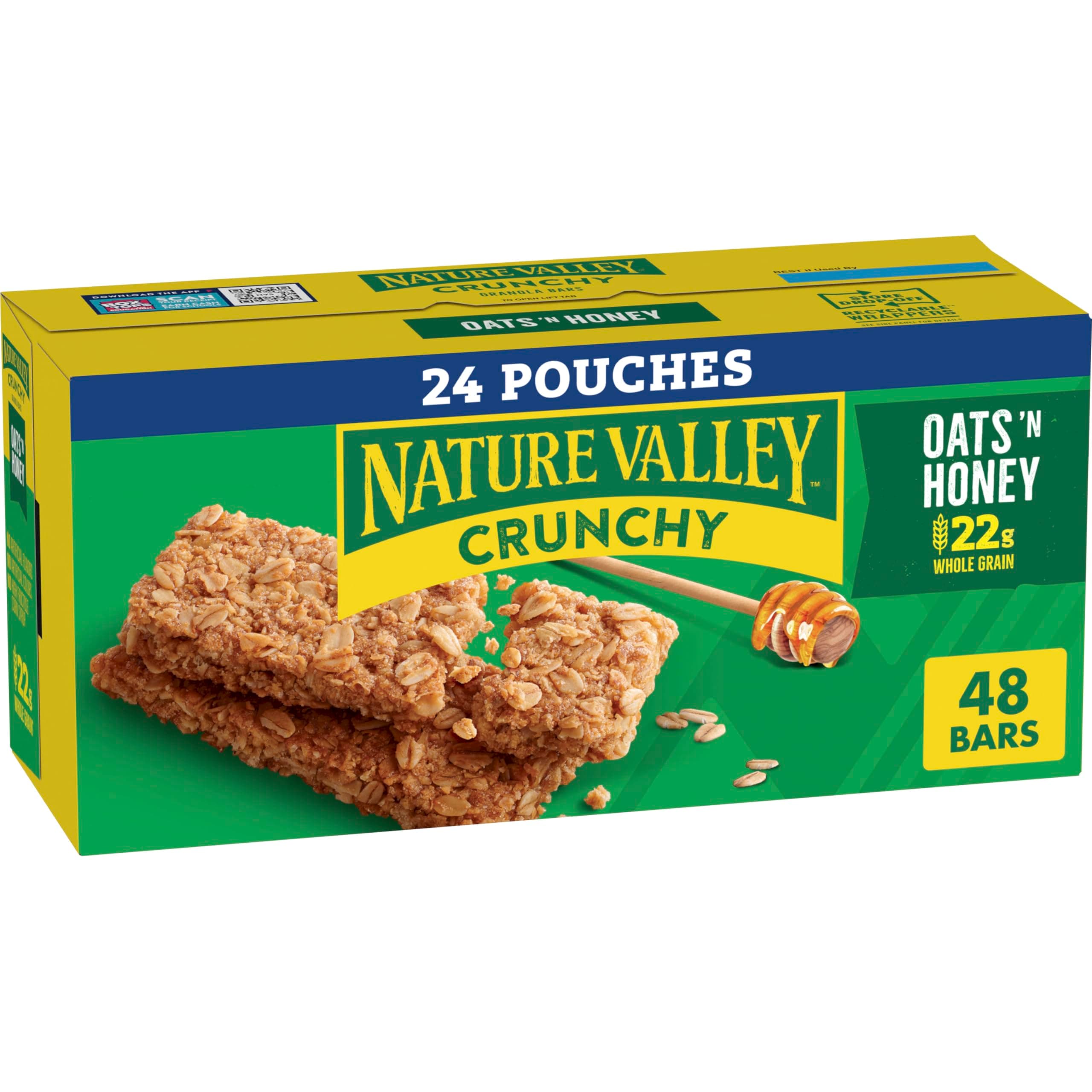Nature Valley Granola Bars, Crunchy Oats 'n Honey, 48 ct