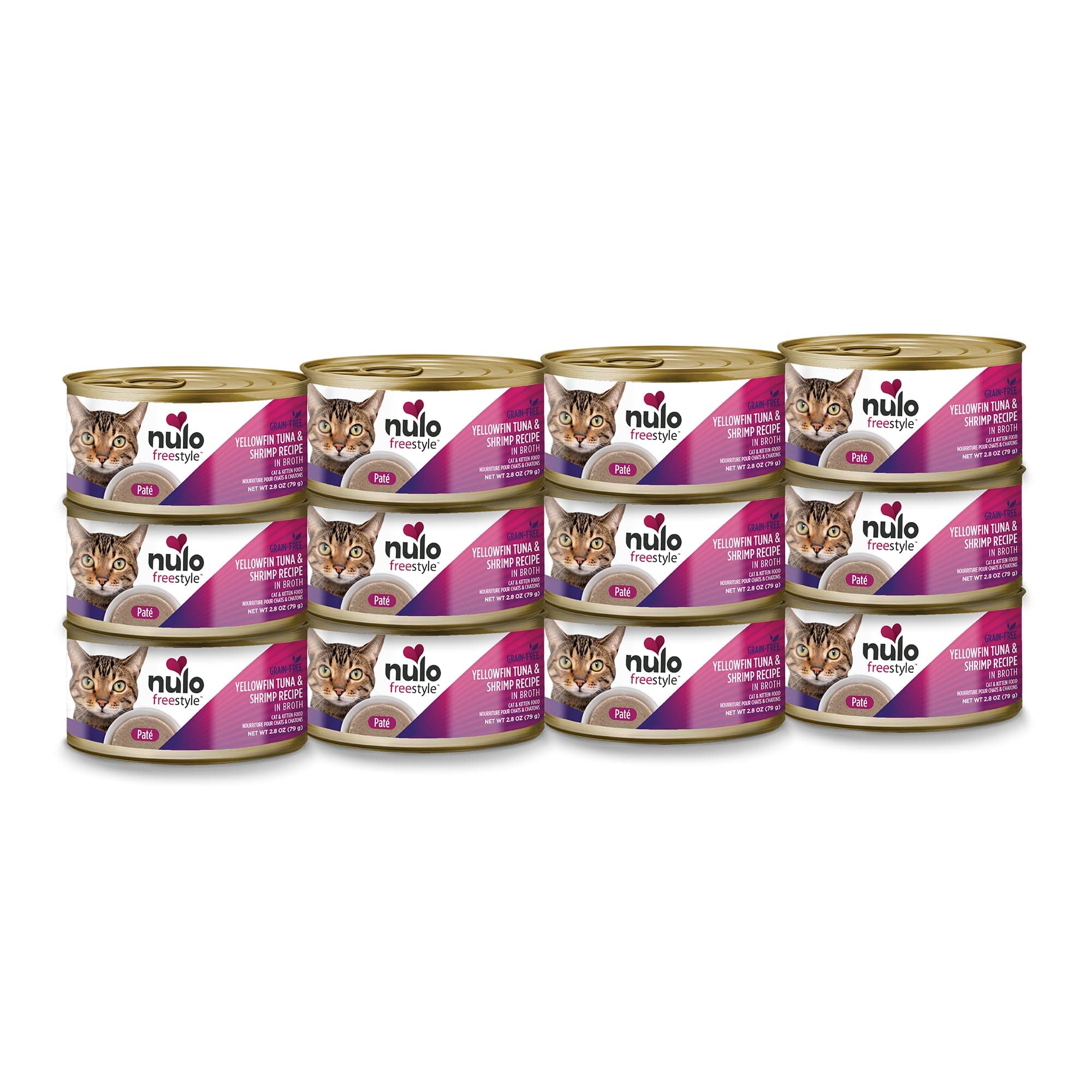 Nulo Freestyle Cat & Kitten Wet Pate Canned Cat Food, Premium All Natural Grain-Free, With 5 High Animal-Based Proteins And Vitamins To Support A Healthy Immune System And Lifestyle