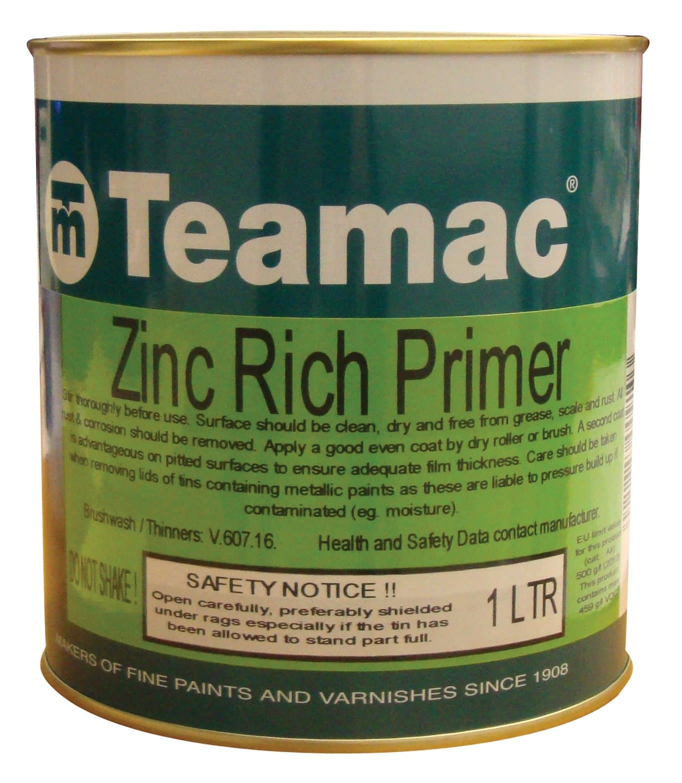 Teamac Zinc Rich Primer Cold Galvanising 2.5 Litre