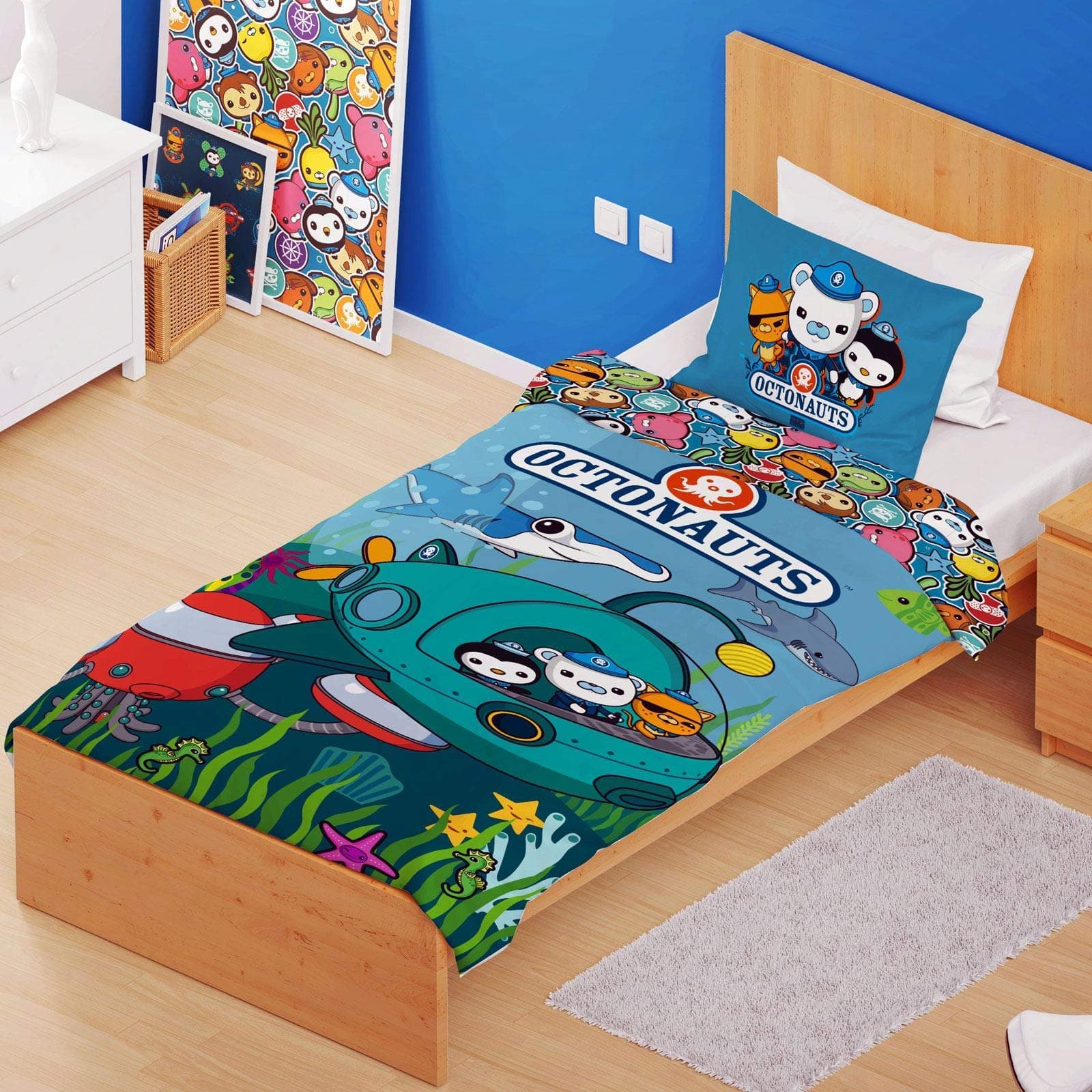 Octonauts Mission Single Duvet Cover and Pillowcase Set