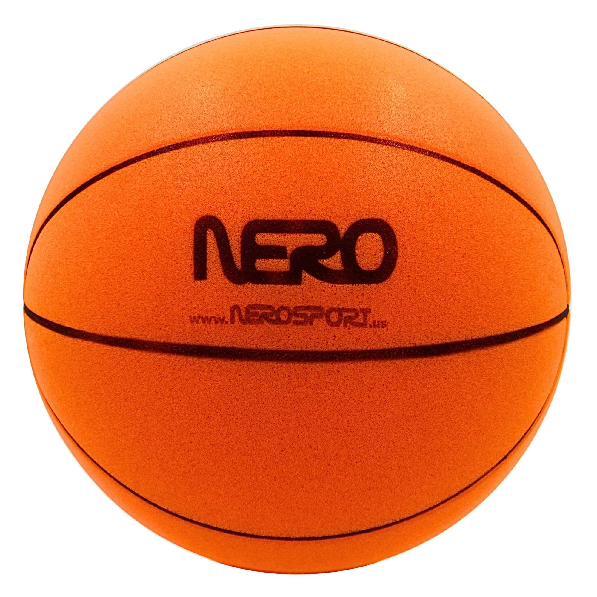 Silent Basketball - Orange Foam Size 3 (7") 1 Piece Indoor Basketball Exercise