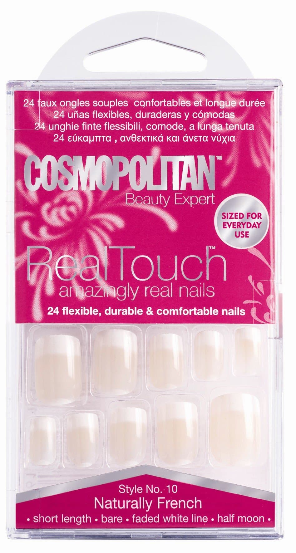 Cosmopolitan Real Touch Amazingly Real Nails Naturally French Style 10