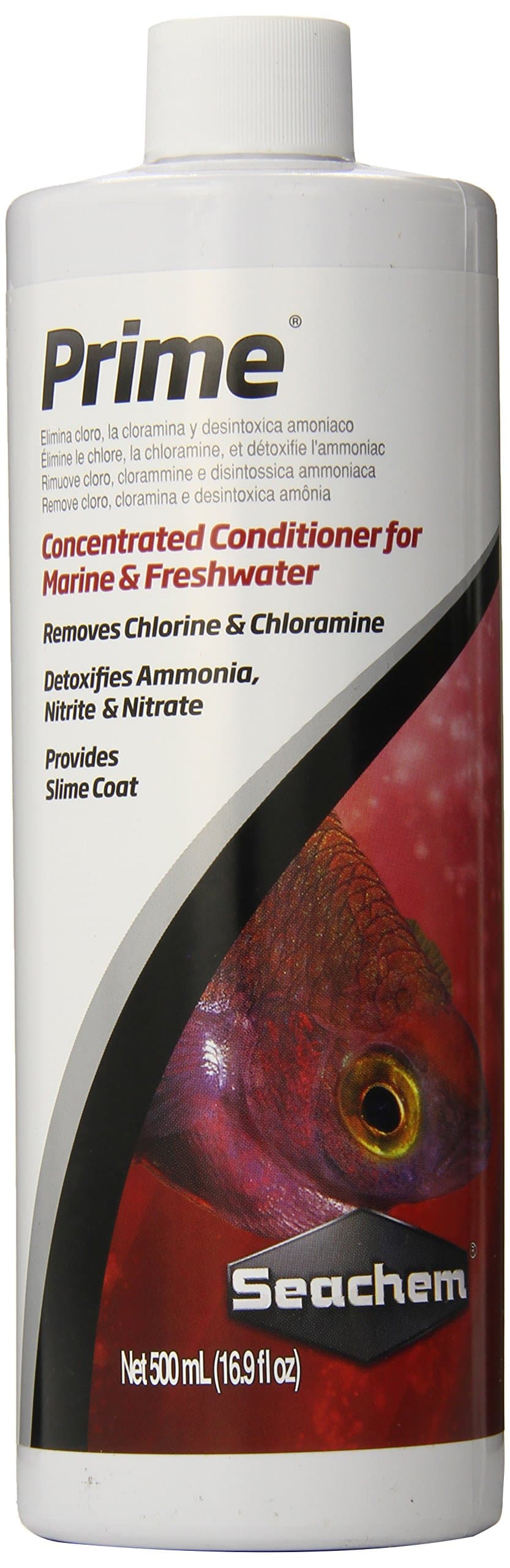 Prime Fresh and Saltwater Conditioner - Chemical Remover and Detoxifier 16.9 fl. oz