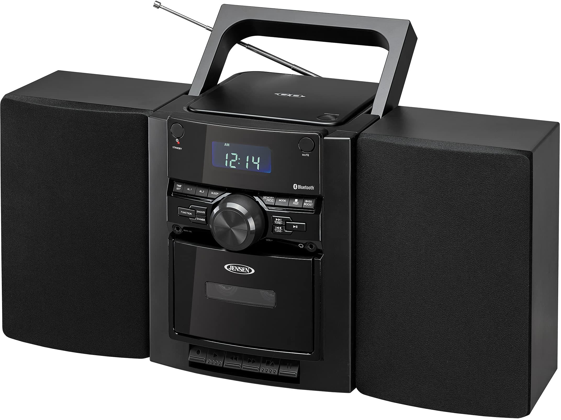 CD-785 Portable Bluetooth CD Music System with Cassette and PLL AM/FM Radio