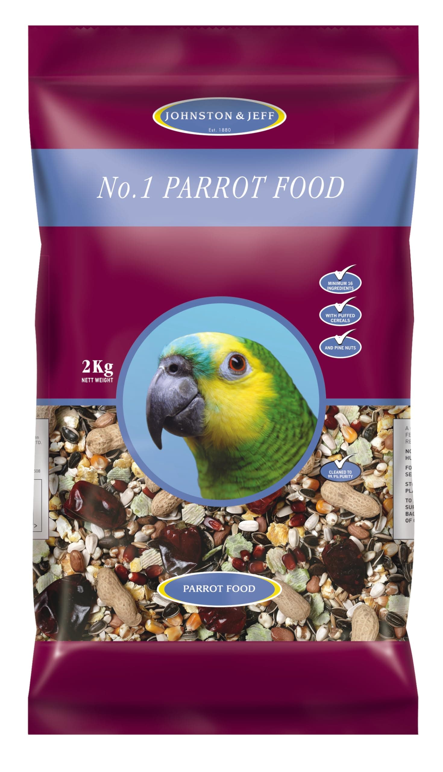 Johnston and Jeff No.1 Parrot Food – 2kg