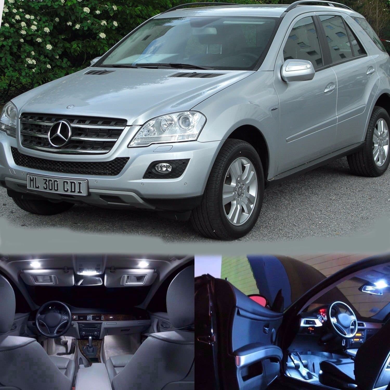 LED White Lights Interior Package Kit For Mercedes ML W163 2000-2005