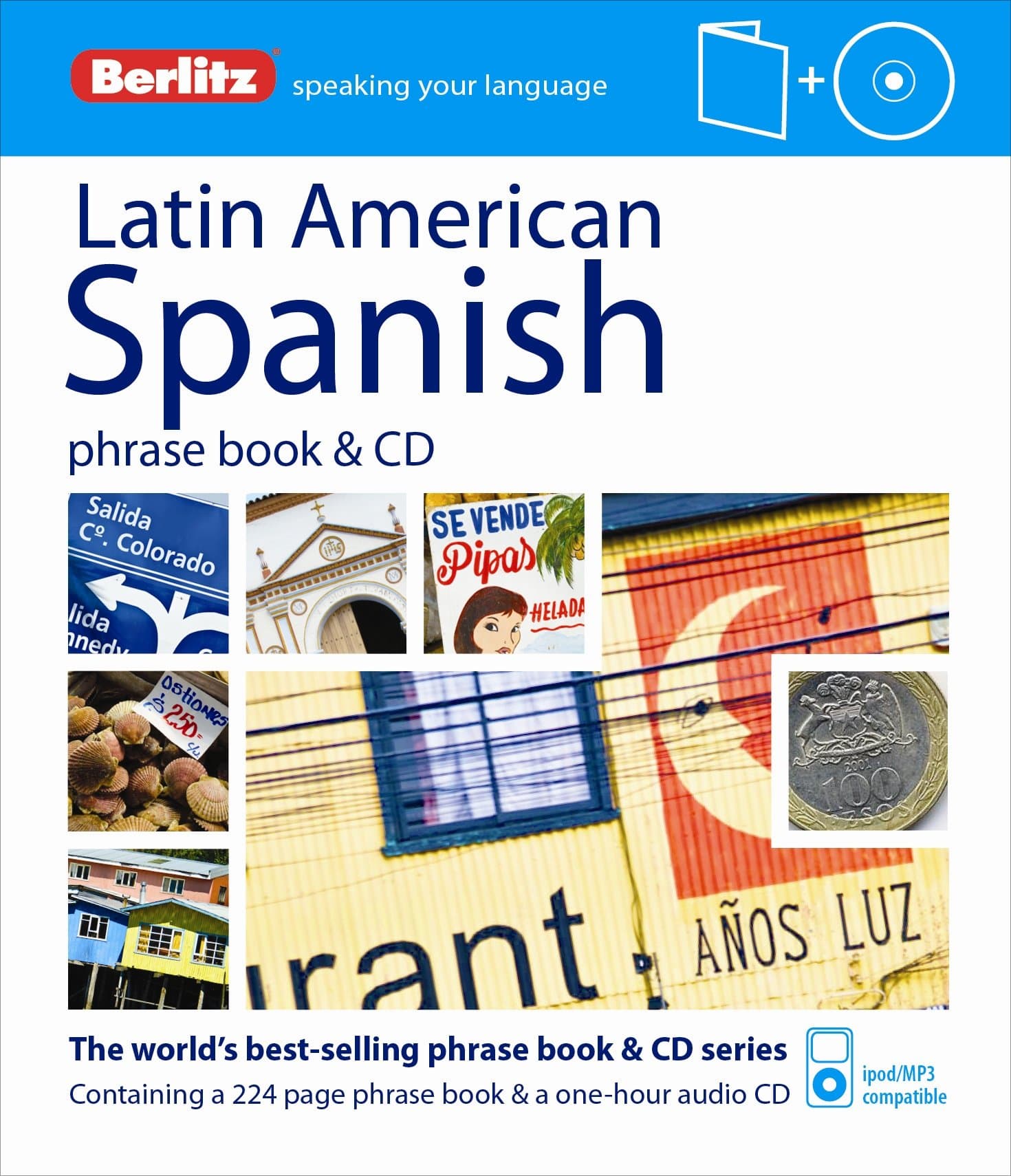 Berlitz Latin American Spanish Phrase Book & CD (Spanish Edition) Paperback – July 1, 2012