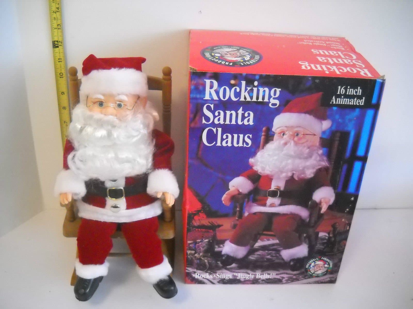 Northpole Productions Animated Robotic Santa Rocking Chair