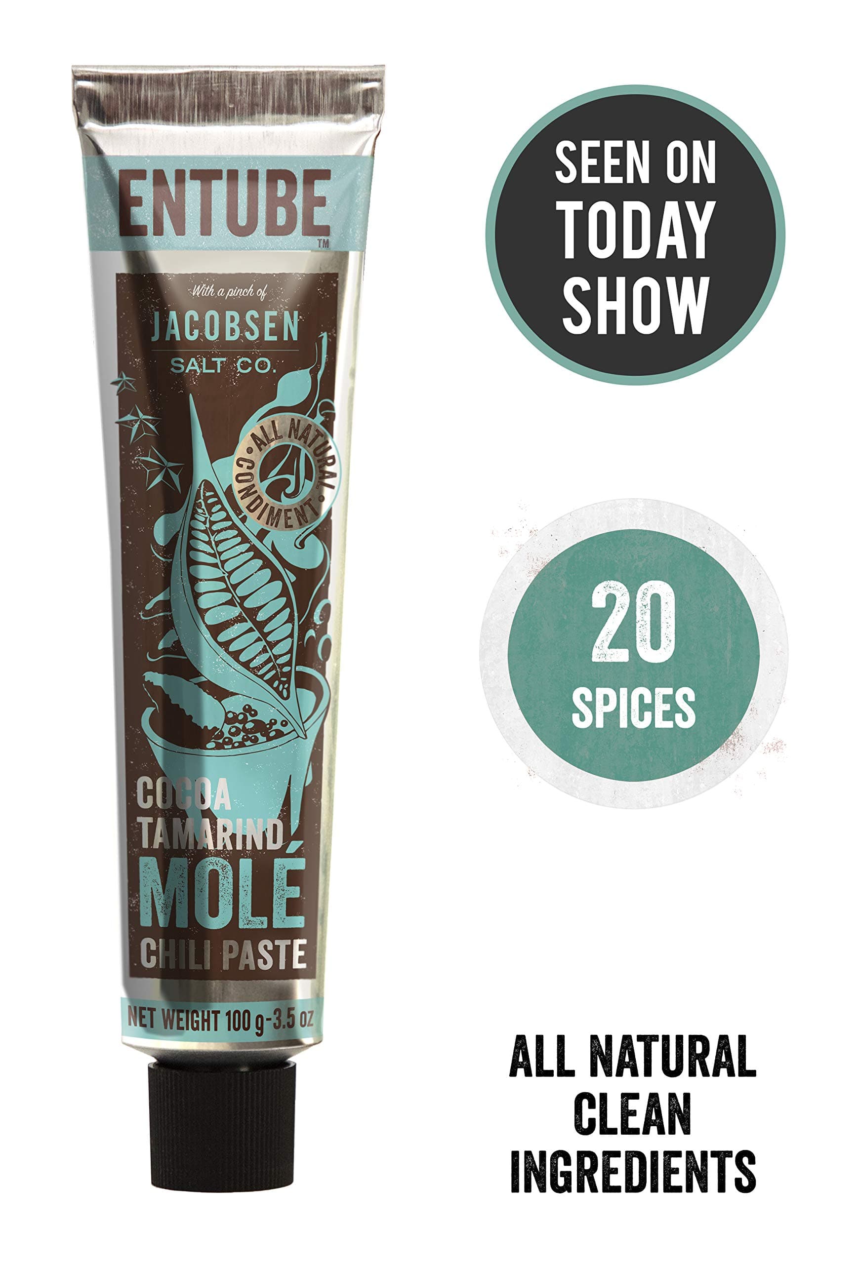 Entube Molé Negro Paste Sauce, Non-GMO, All Natural, Preservative-Free, MSG-Free, Gluten-Free, Best Vegan Mole Sauce for Cooking for Beef, Chicken, Pork, Fish, Food (Mole Nego Paste)