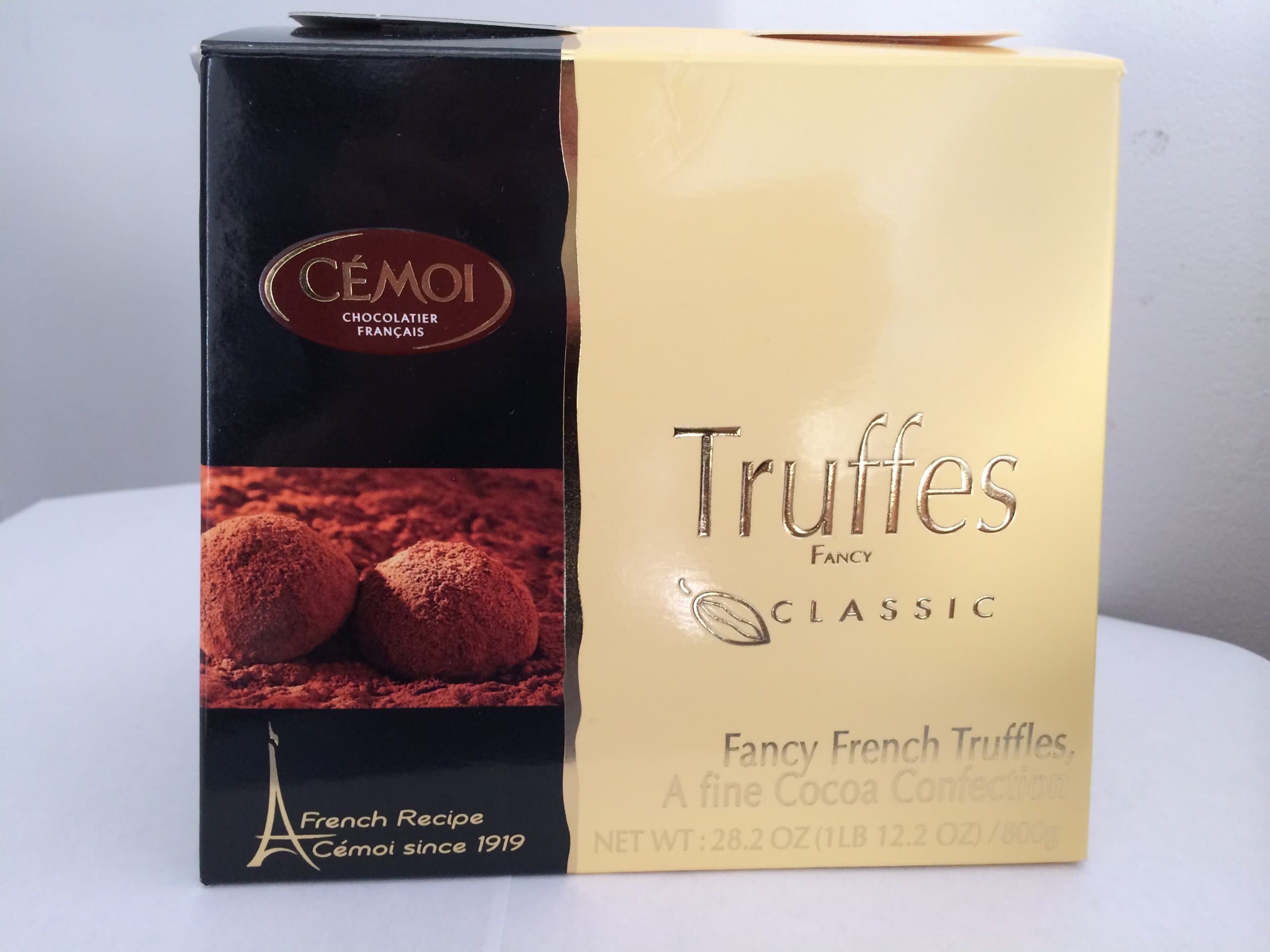 Cemoi Chocolatier Fancy Truffes Holiday Thanksgiving Christmas Chocolate Truffles Gift Box - 28.2 oz