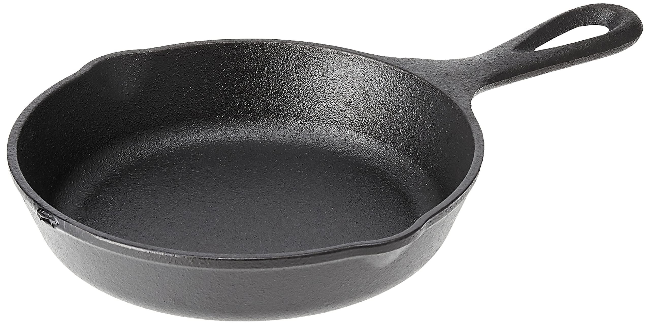Wildlife Series-6.5" Cast Iron Skillet with Wolf Scene, Black