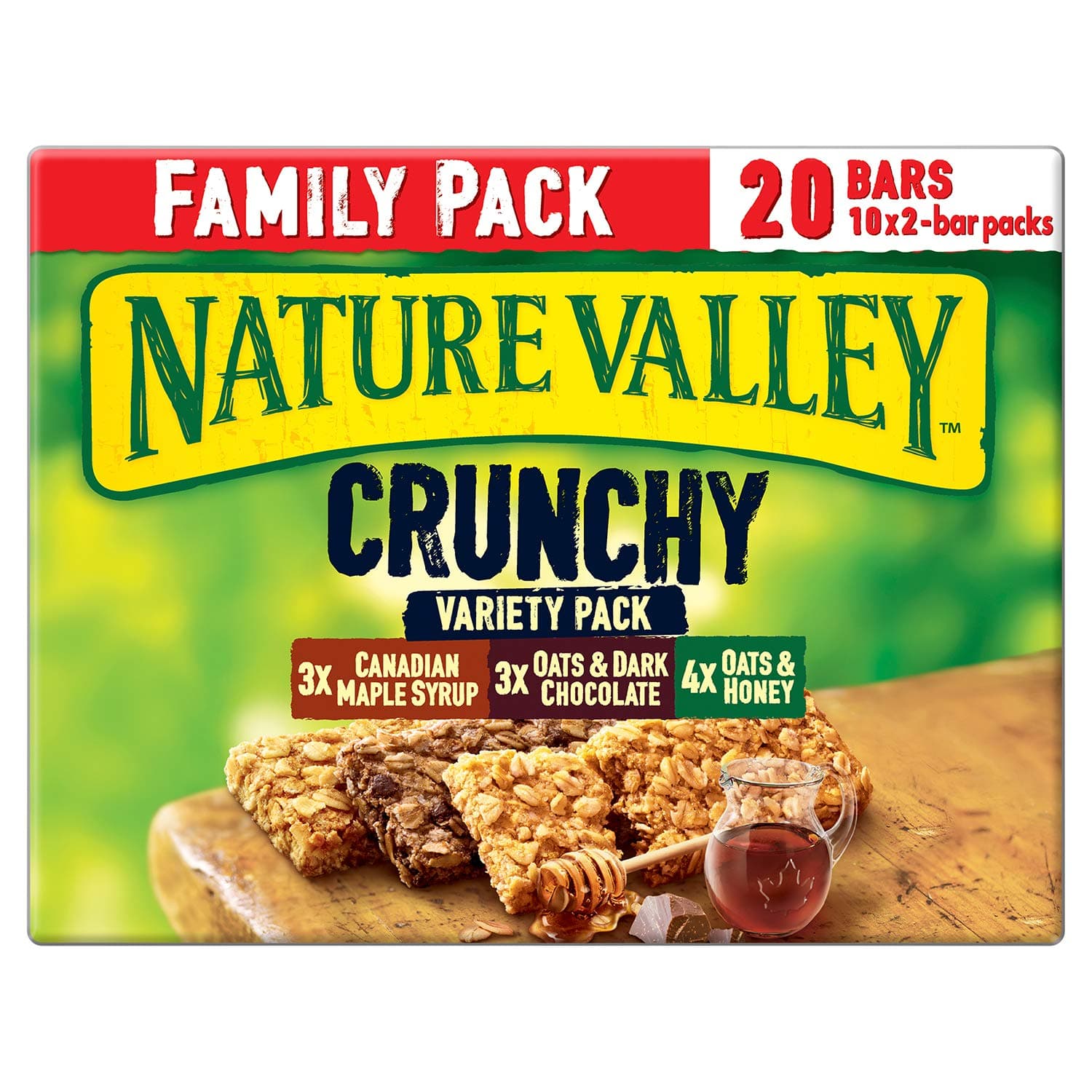 Nature Valley Crunchy Variety Family Pack Cereal Bars, 420 g 7006360003