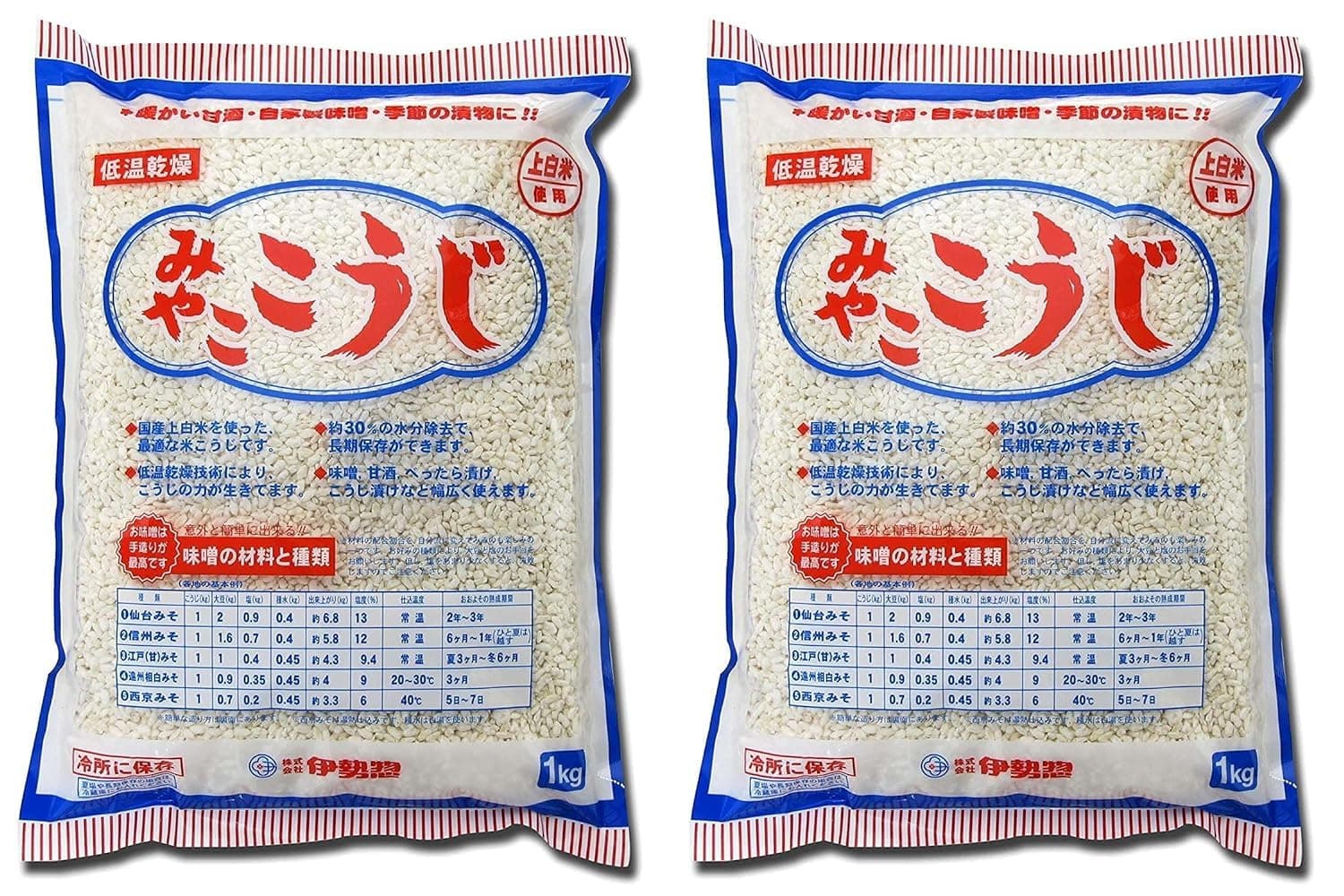 IseSo Miyako Koji 1kg Set of 2