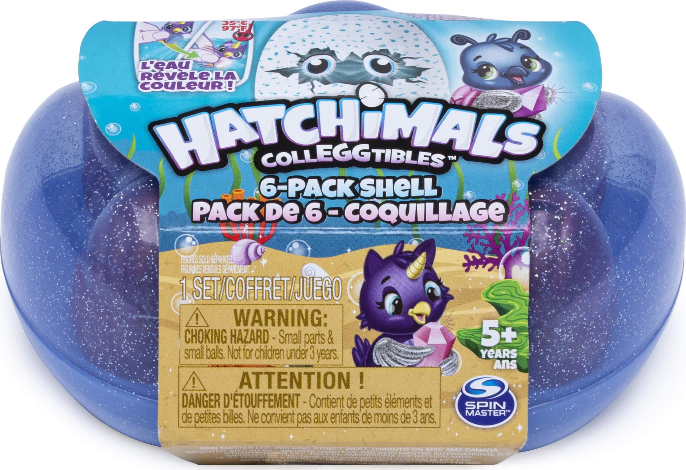 CollEGGtibles, Mermal Magic 6 Pack Shell Carrying Case with Season 5 CollEGGtibles, for Kids Aged 5 and Up (Color May Vary)