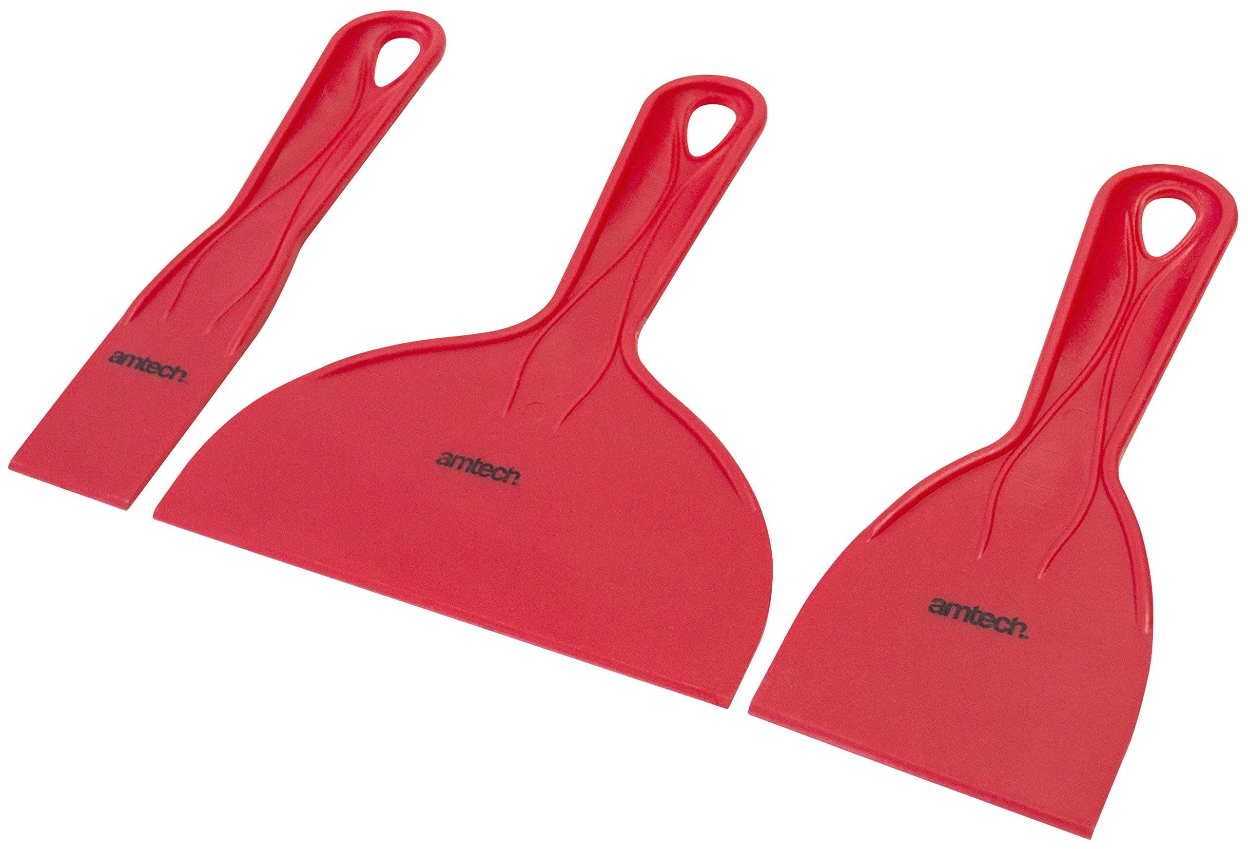 Amtech G0948 Filler Knife Set, 3 Piece Scraper Kit, 38mm, 75mm, 150mm, Paint Remover