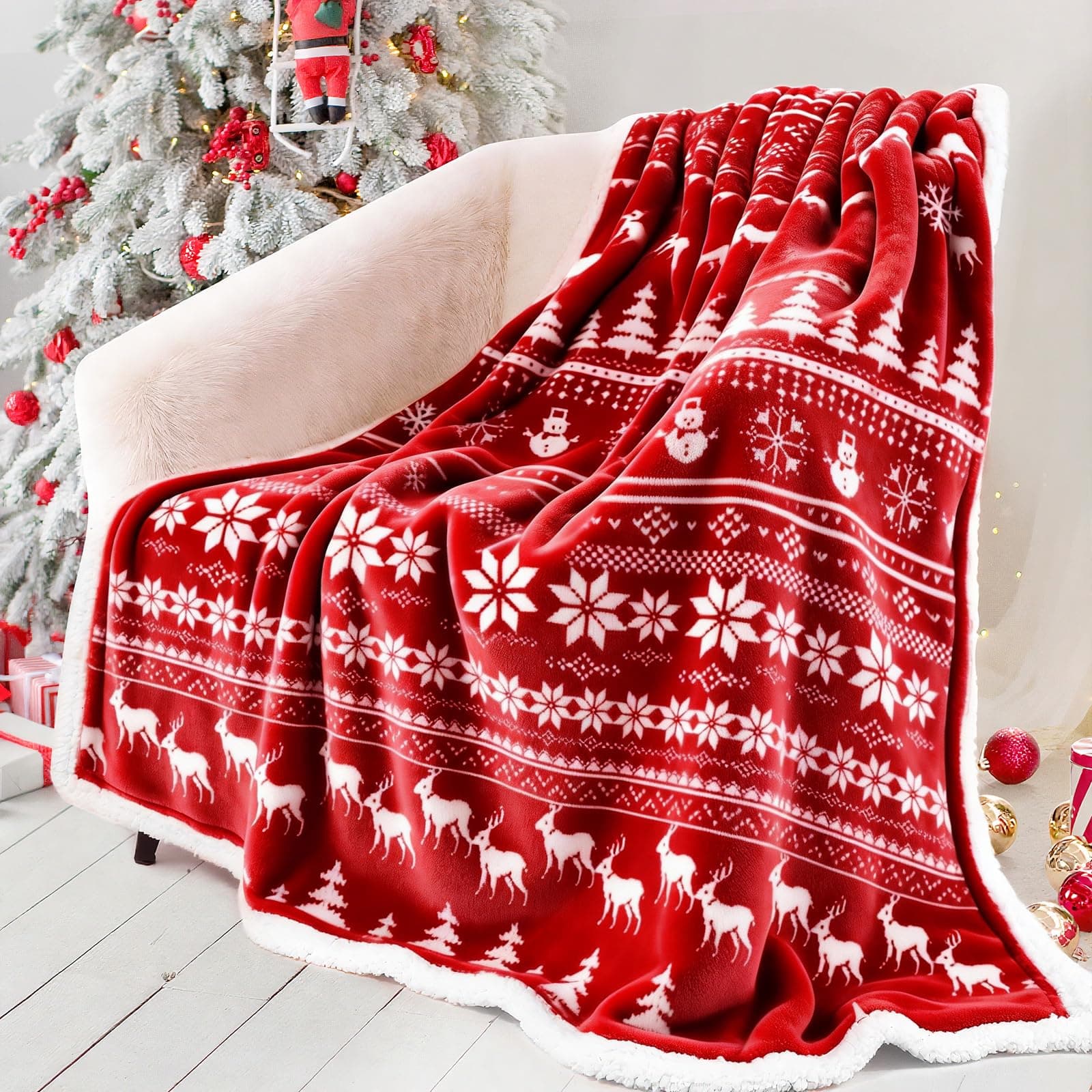 Christmas throw blanket