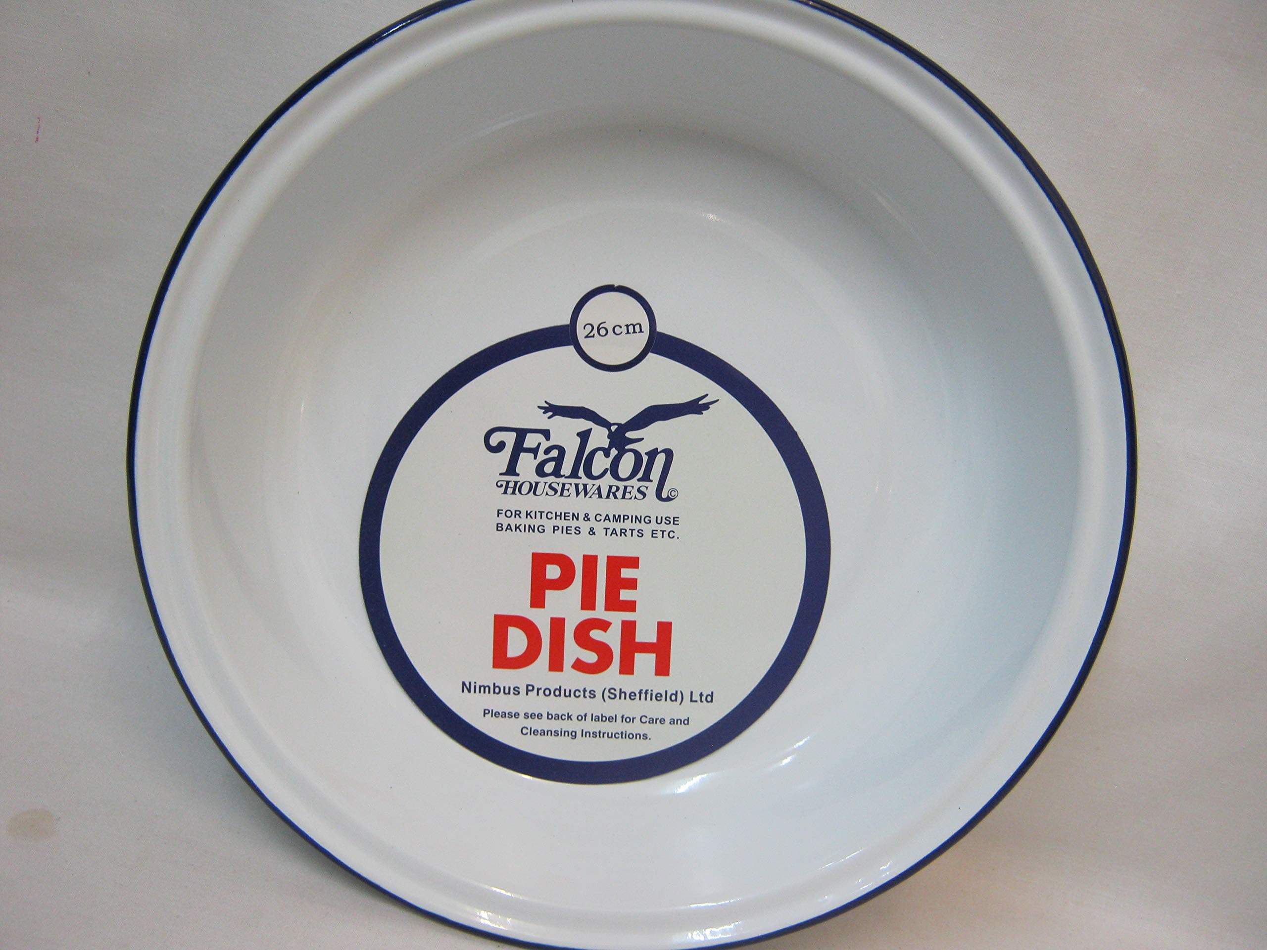 Genware FALCON Round Pie Dish White 26CM