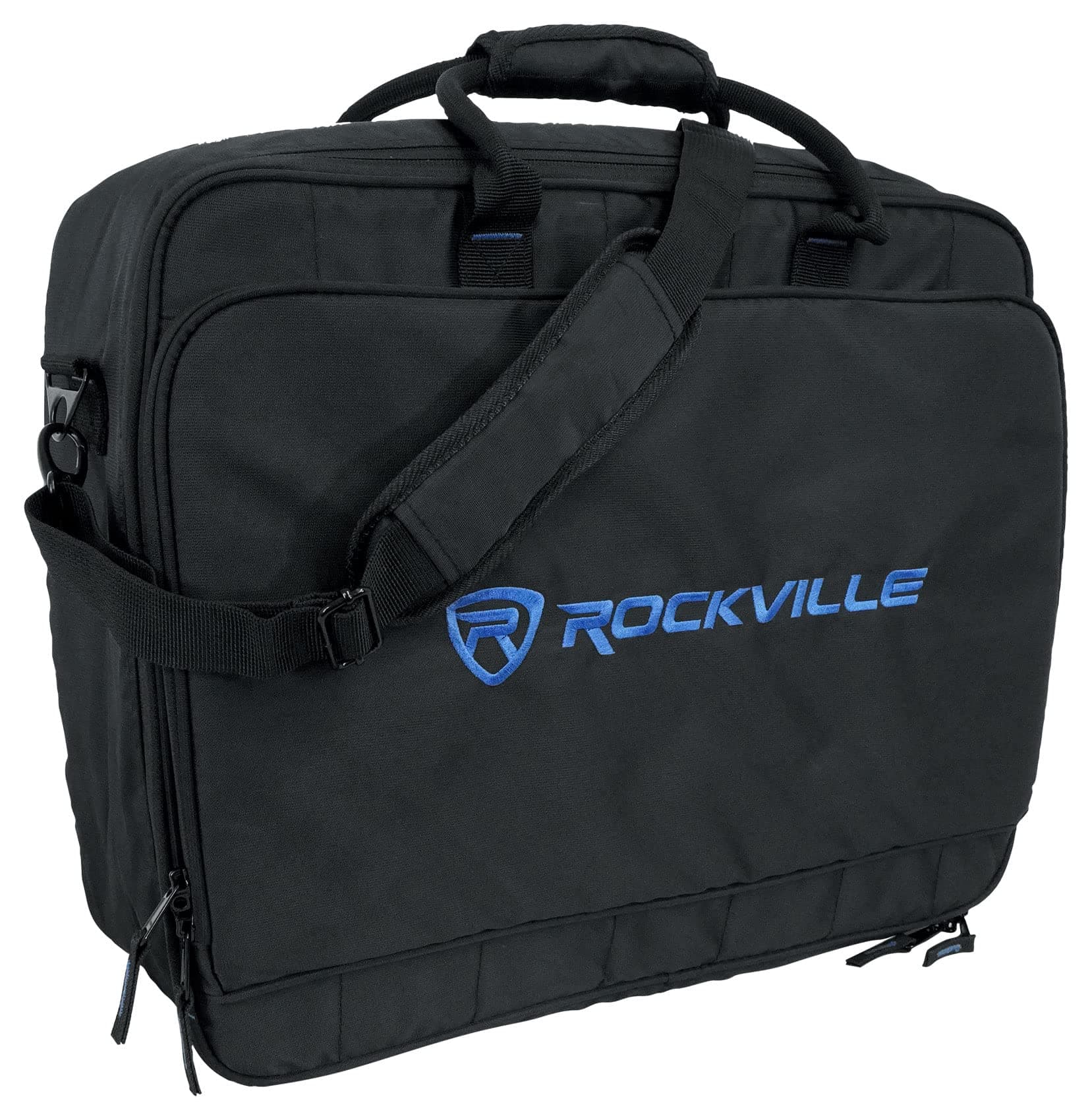 Rockville MB1916 Mixer Gig Bag Case 19" x 15.3" x 6", Padded Protection, Water-Resistant, Laptop/Accessory Pocket, for DJs and Musicians